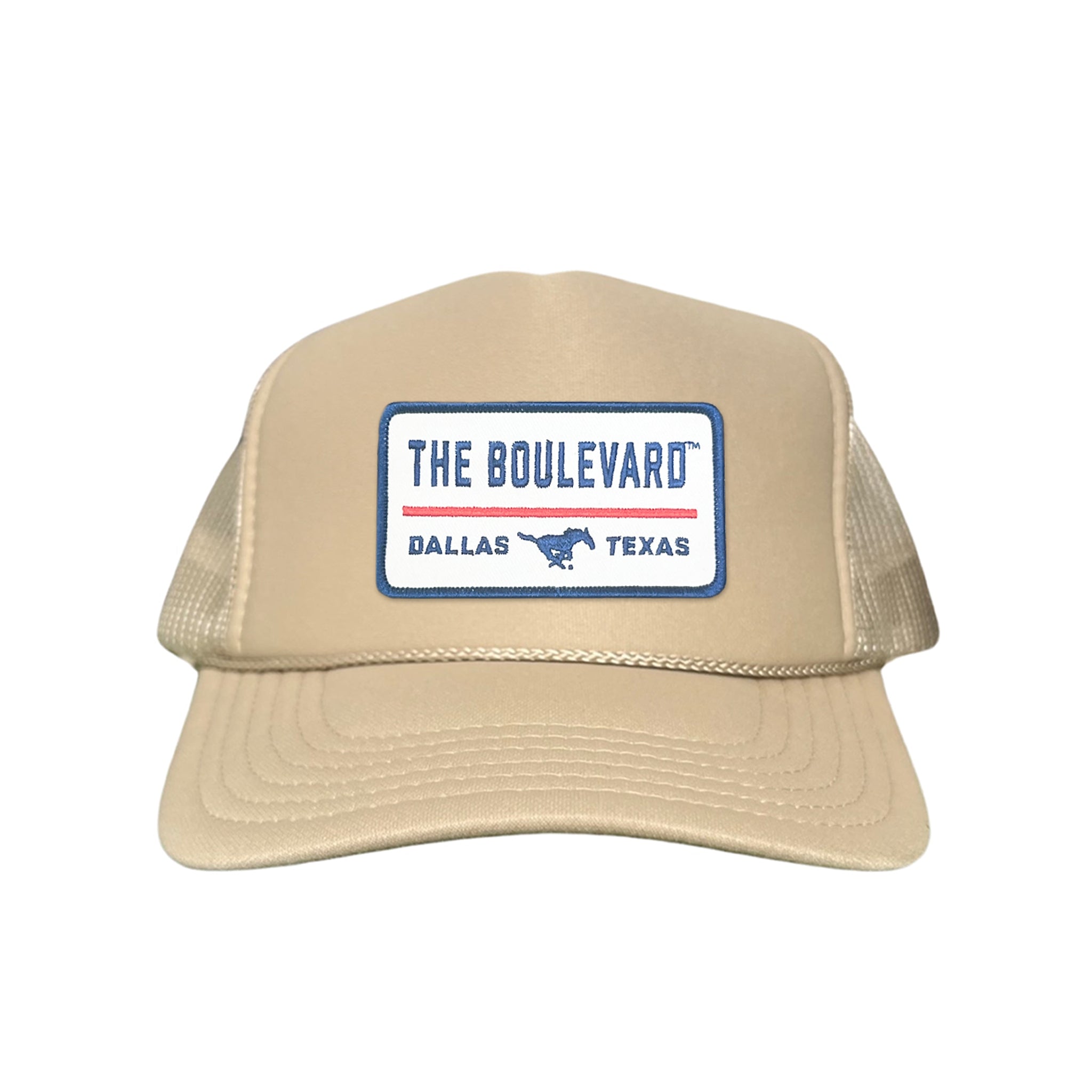 SMU The Boulevard Rectangle Patch Mesh Snapback Hat