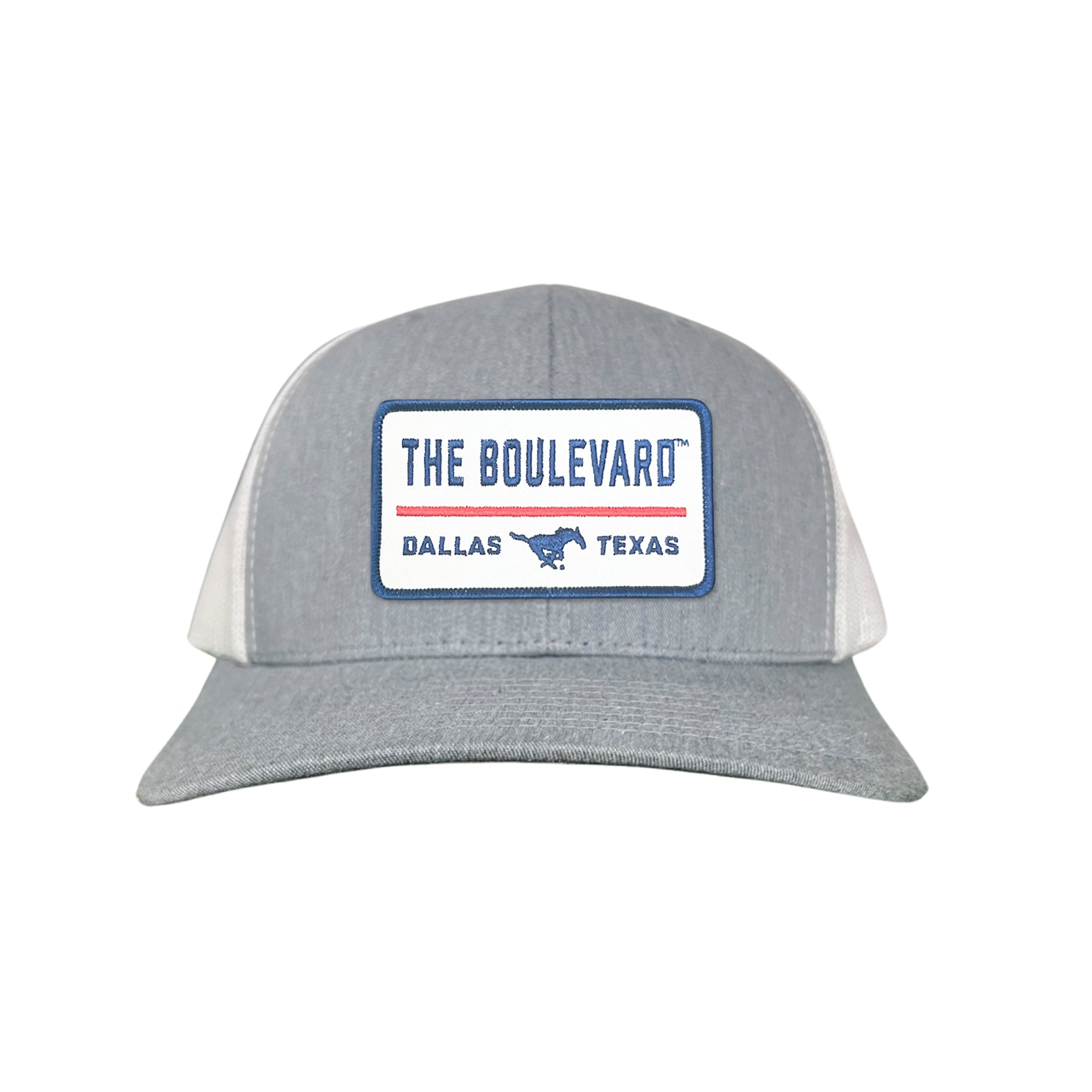 SMU The Boulevard Rectangle Patch Mesh Snapback Hat