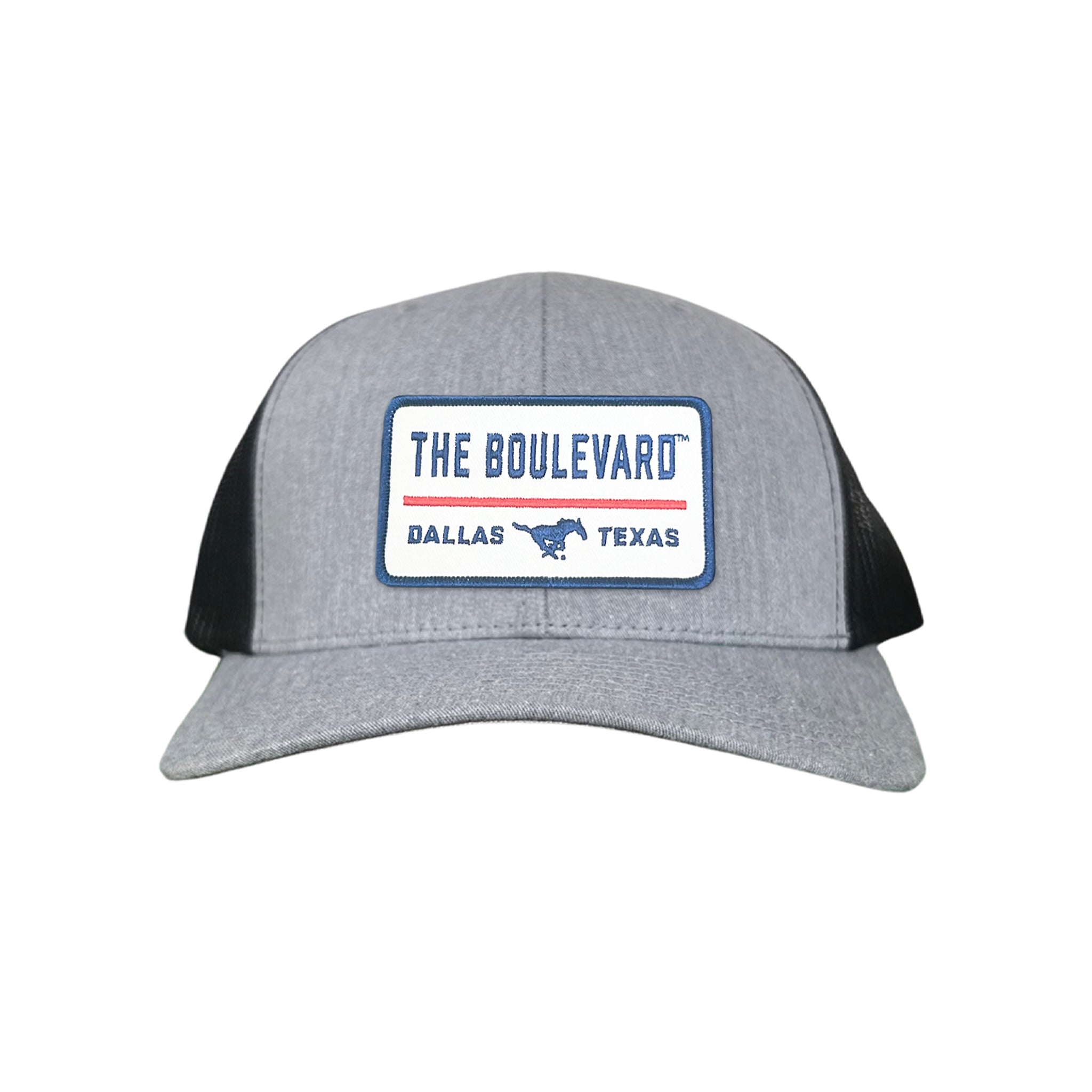 SMU The Boulevard Rectangle Patch Mesh Snapback Hat
