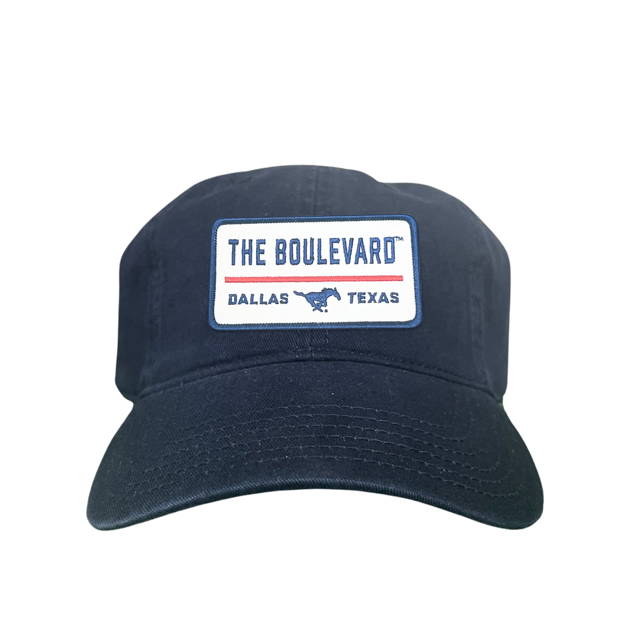 SMU The Boulevard Rectangle Patch Mesh Snapback Hat