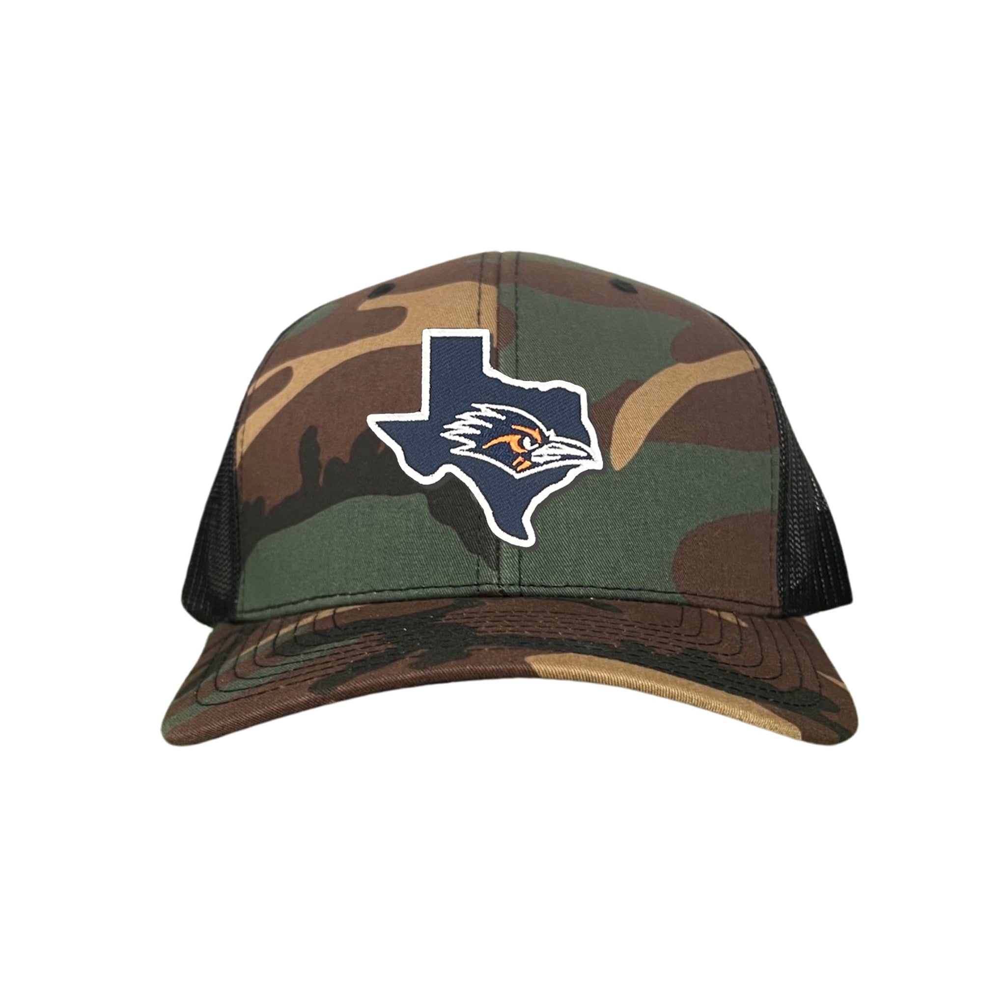UTSA State of Texas with Roadrunner / Curved Bill Mesh Snapback