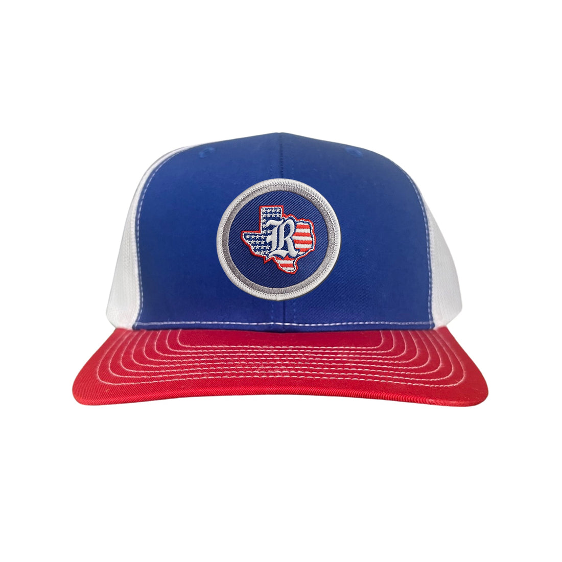 Rice University Texas American Flag Patch Curved Bill Snapback