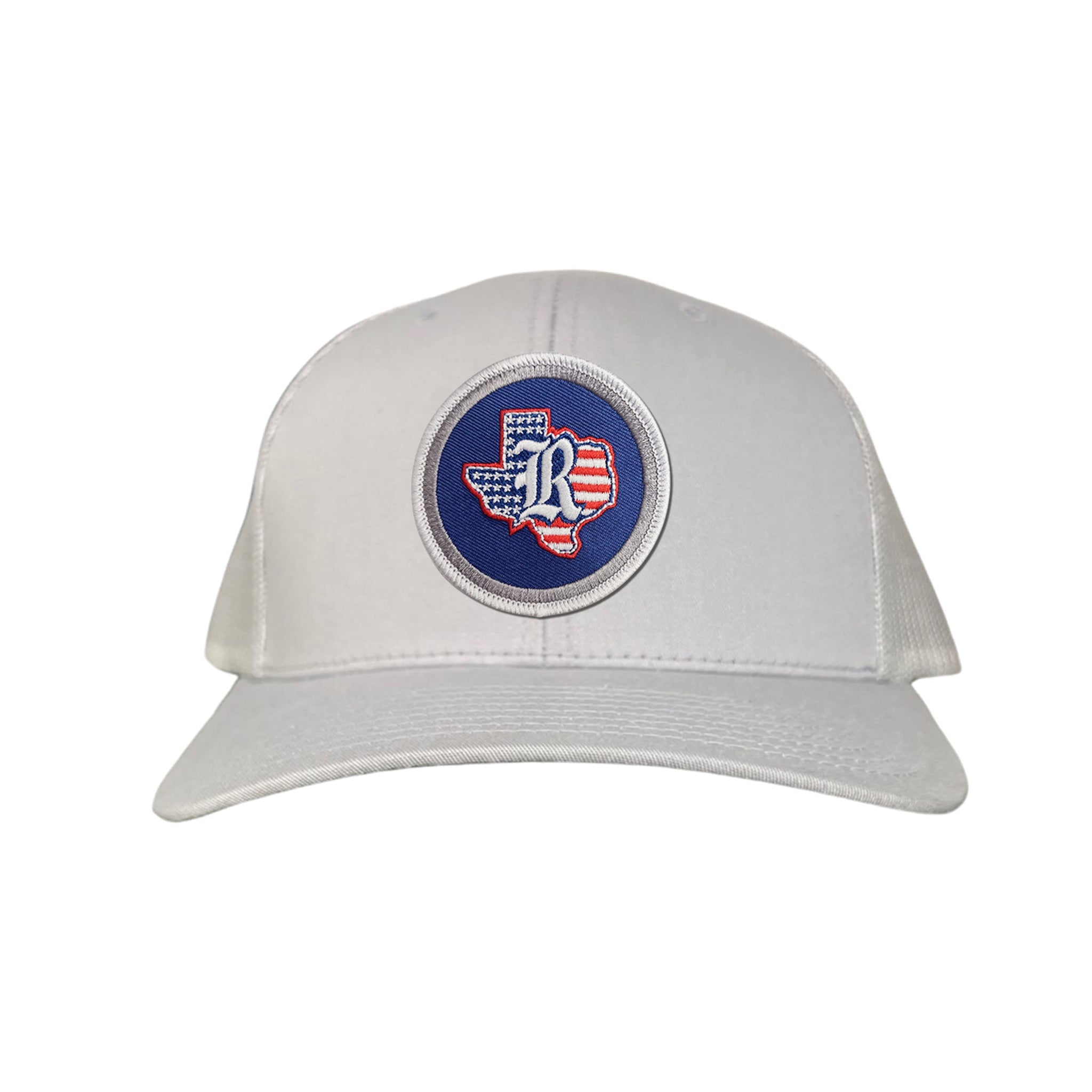 Rice University / State of Texas American Flag Circle Patch / Curved Bill Mesh Snapback / 165 / Rice001 / MM