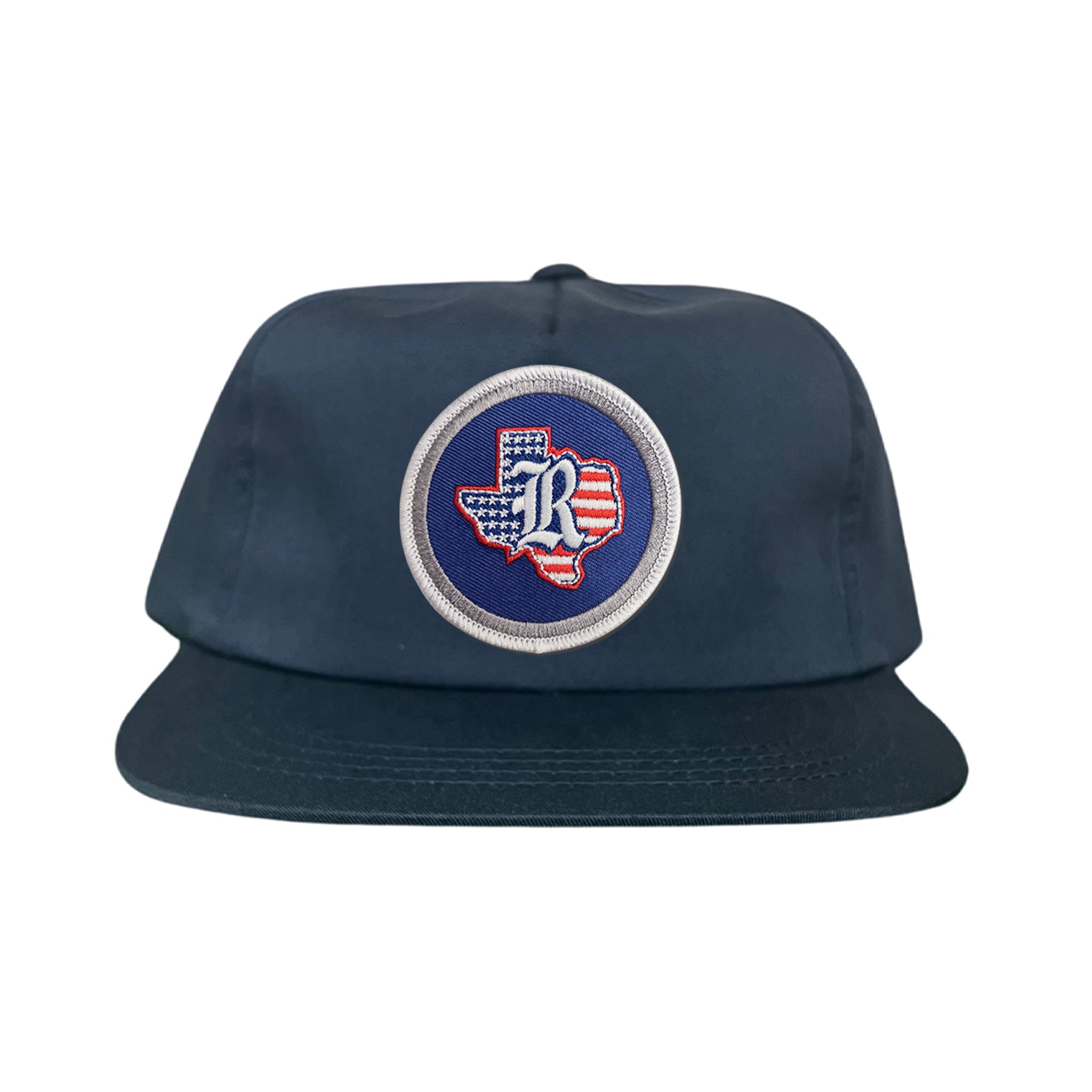 Rice University / State of Texas American Flag Circle Patch / Curved Bill Mesh Snapback / 165 / Rice001 / MM