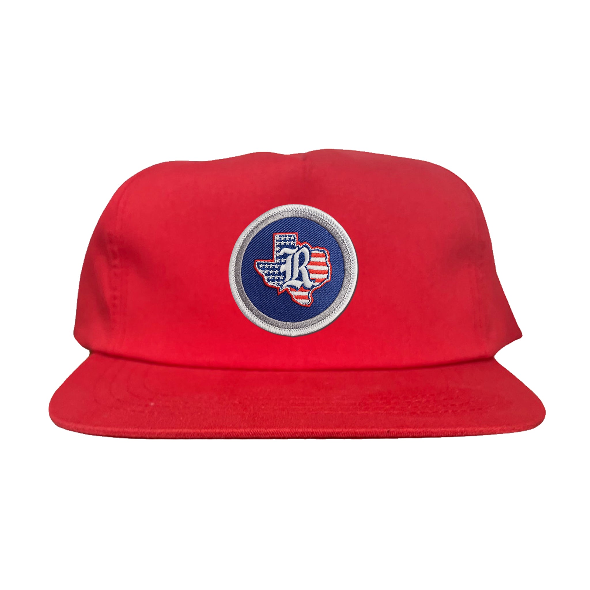 Rice University / State of Texas American Flag Circle Patch / Curved Bill Mesh Snapback / 165 / Rice001 / MM