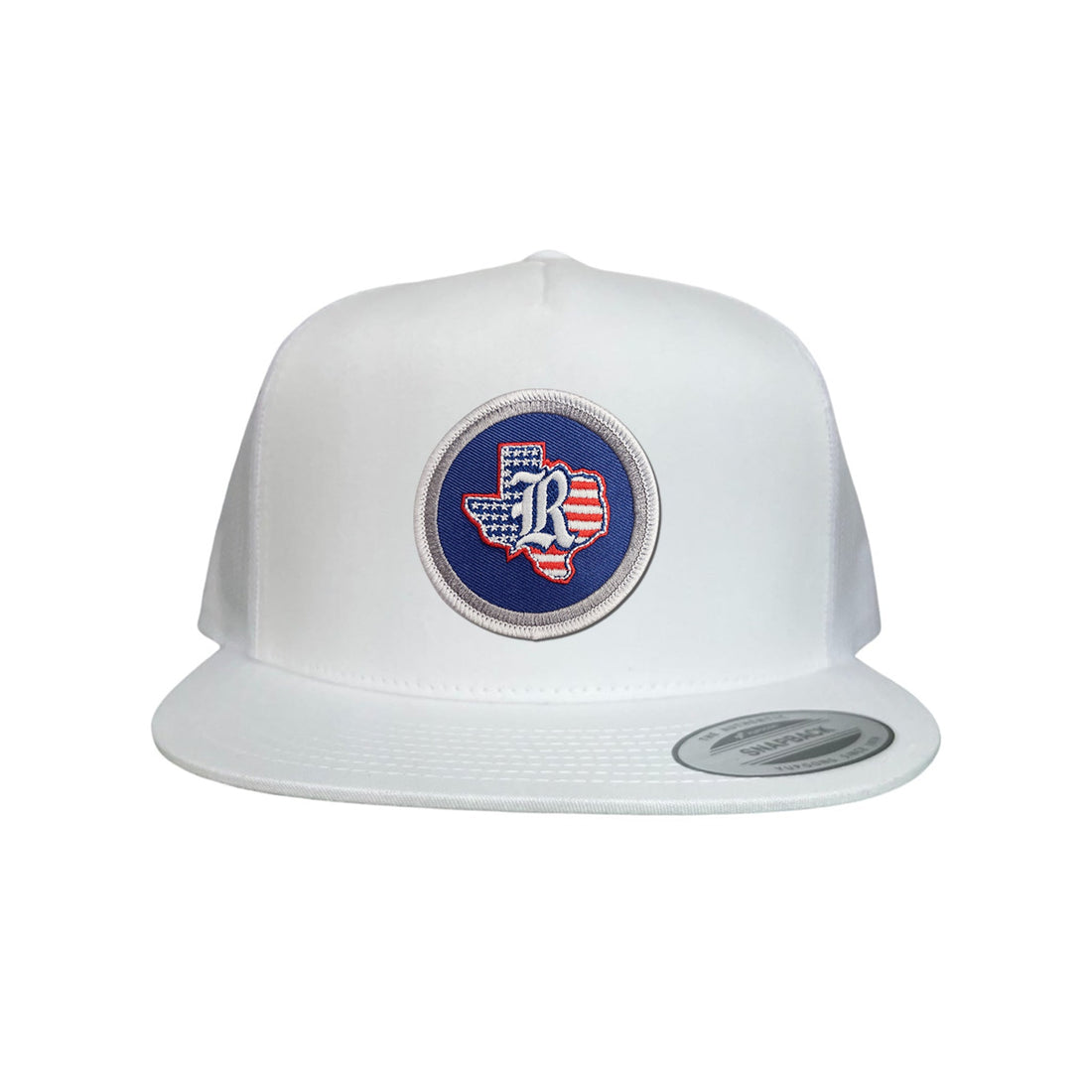 Rice University Texas American Flag Patch Curved Bill Snapback