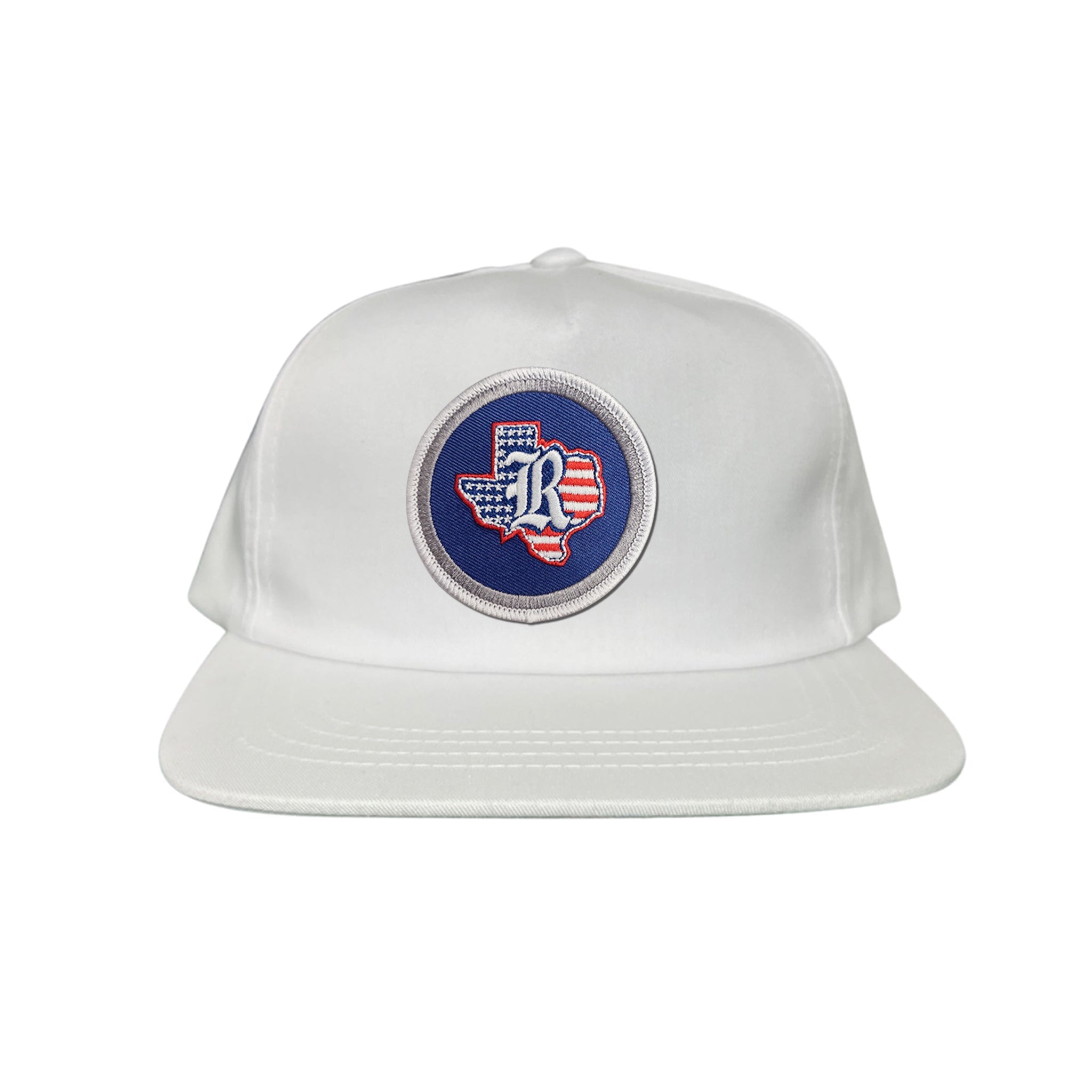 Rice University / State of Texas American Flag Circle Patch / Curved Bill Mesh Snapback / 165 / Rice001 / MM