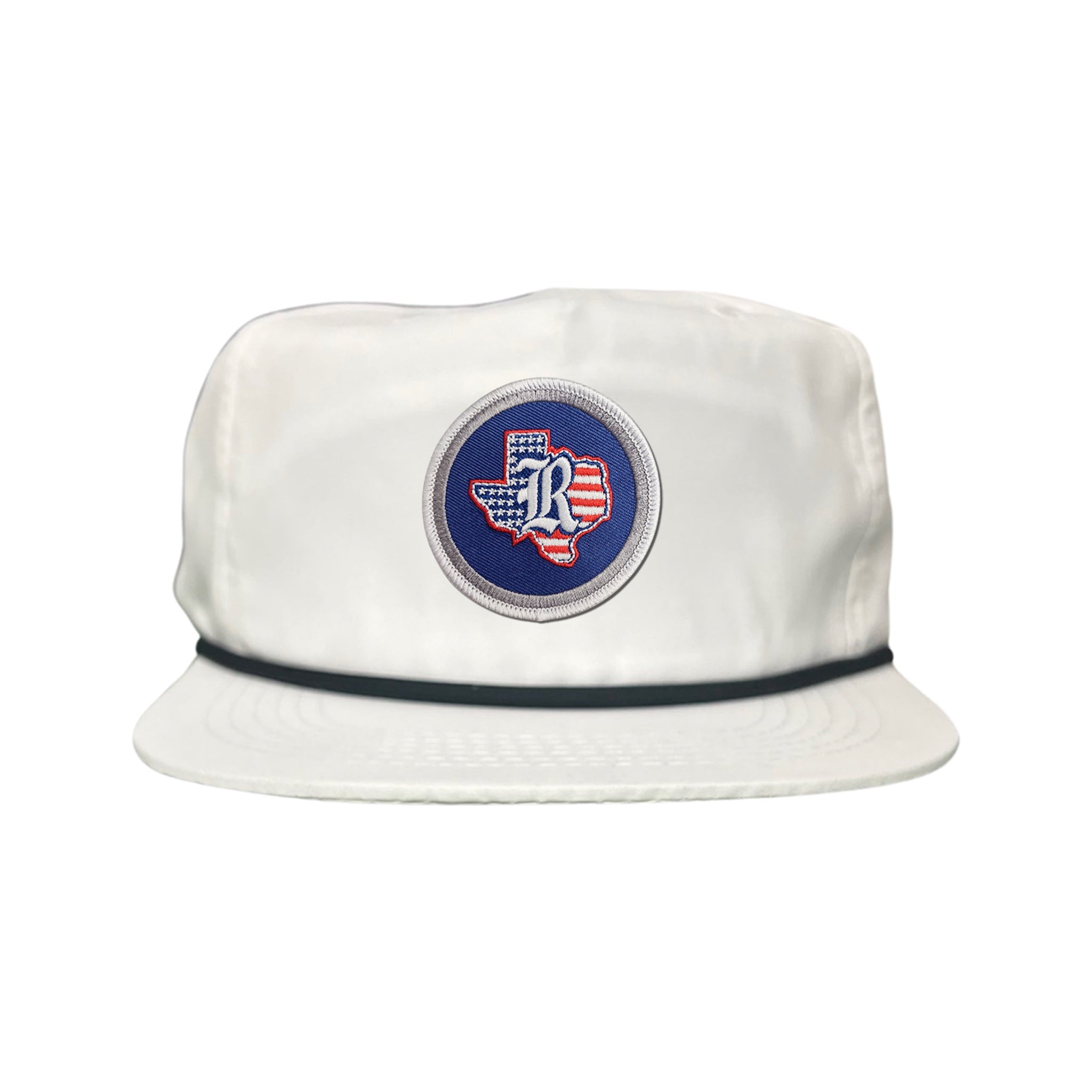 Rice University / State of Texas American Flag Circle Patch / Curved Bill Mesh Snapback / 165 / Rice001 / MM