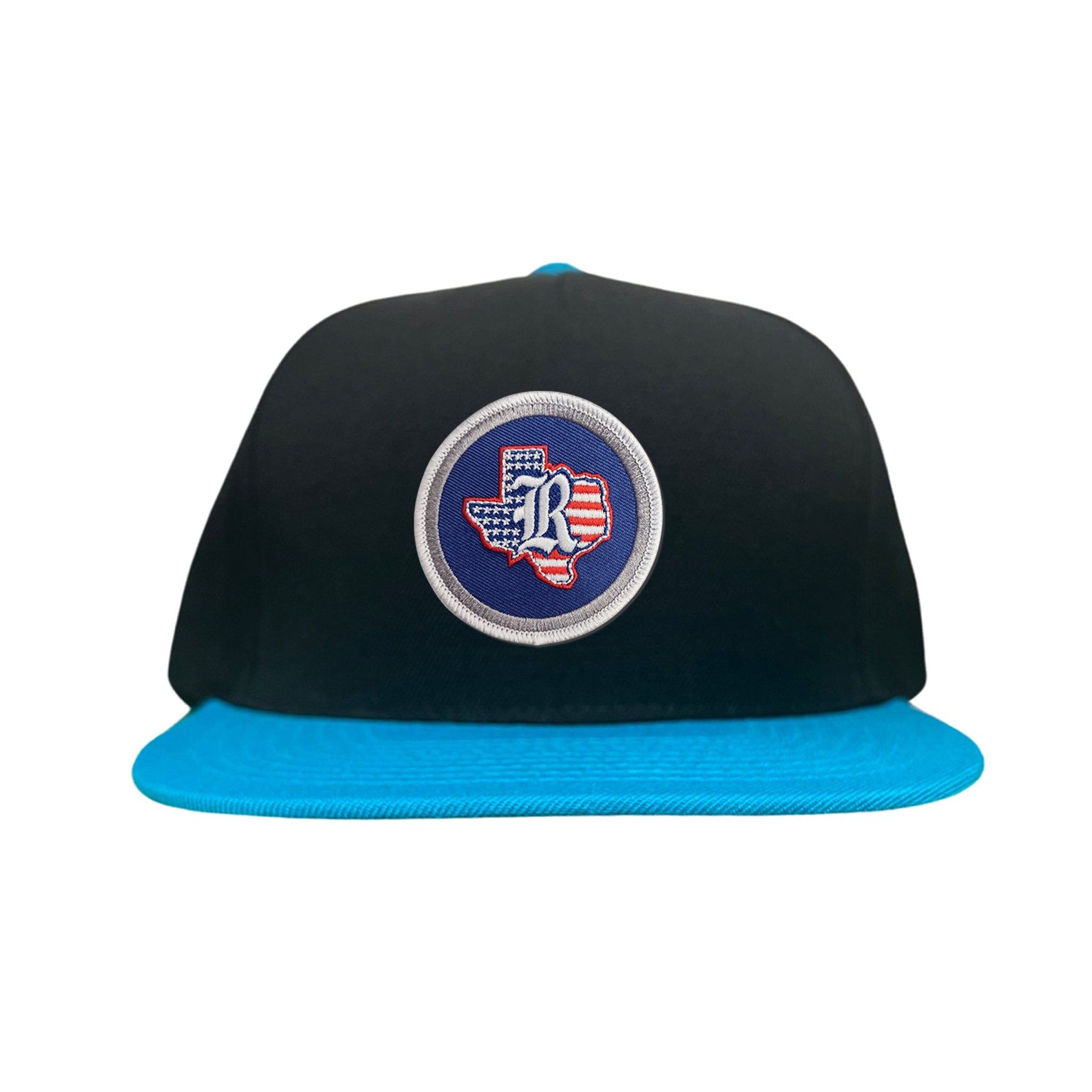 Rice University / State of Texas American Flag Circle Patch / Curved Bill Mesh Snapback / 165 / Rice001 / MM