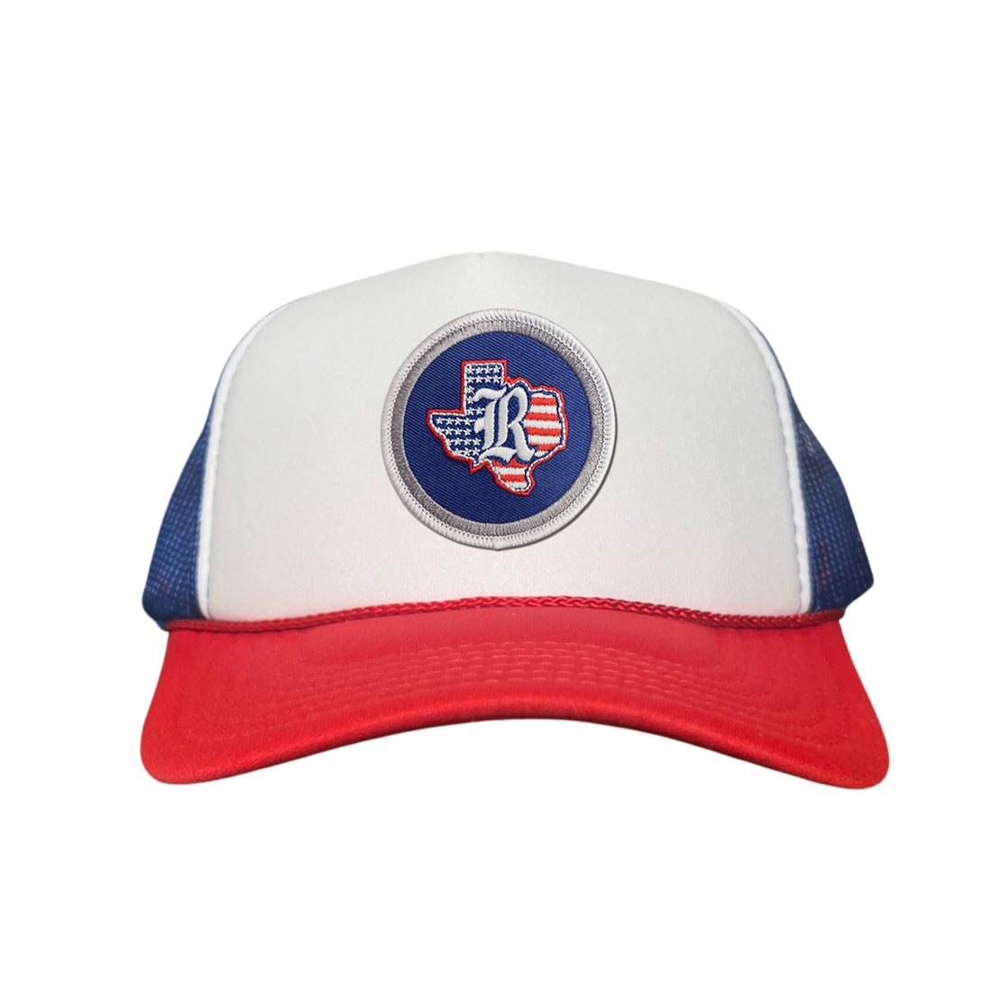Rice University Texas American Flag Patch Curved Bill Snapback