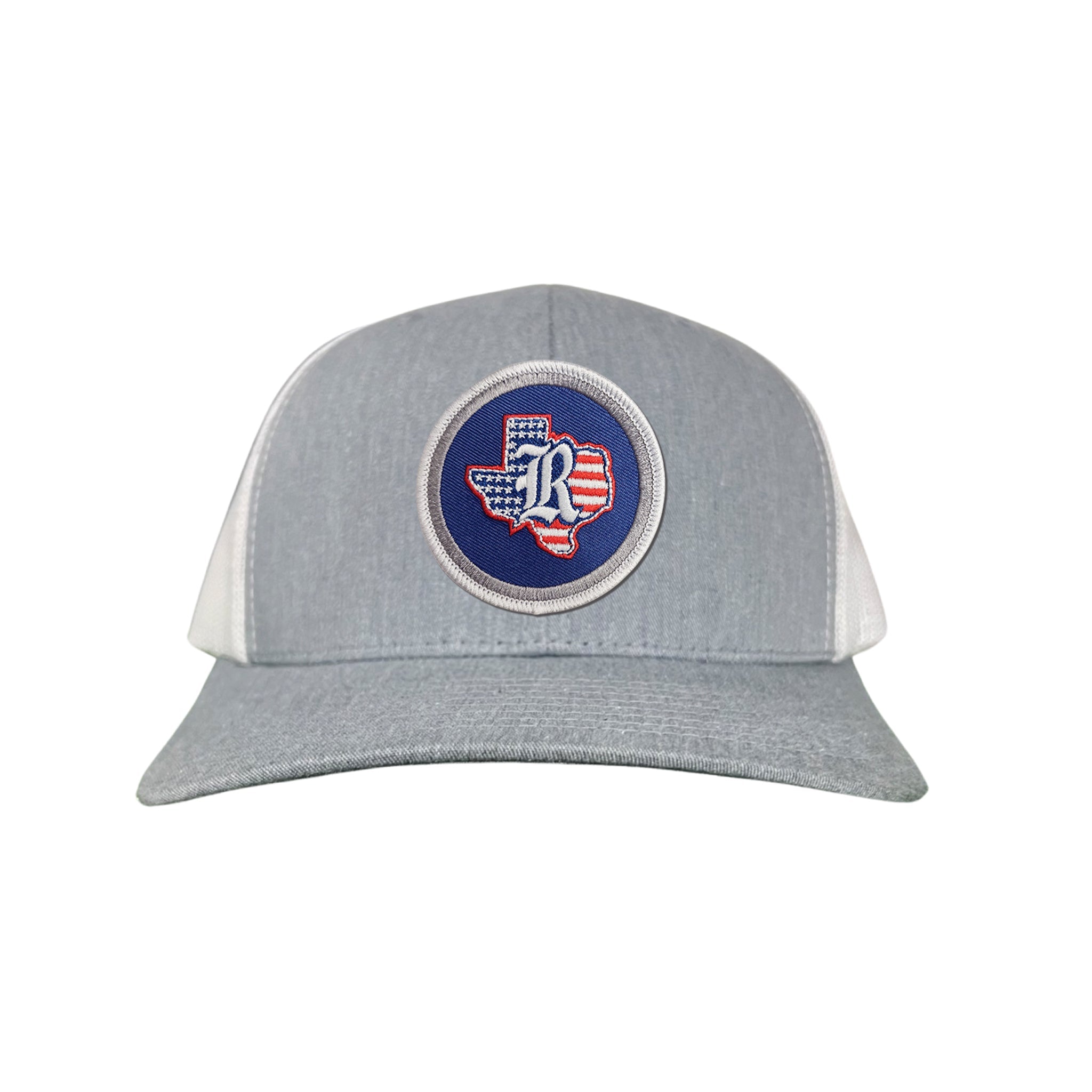 Rice University / State of Texas American Flag Circle Patch / Curved Bill Mesh Snapback / 165 / Rice001 / MM