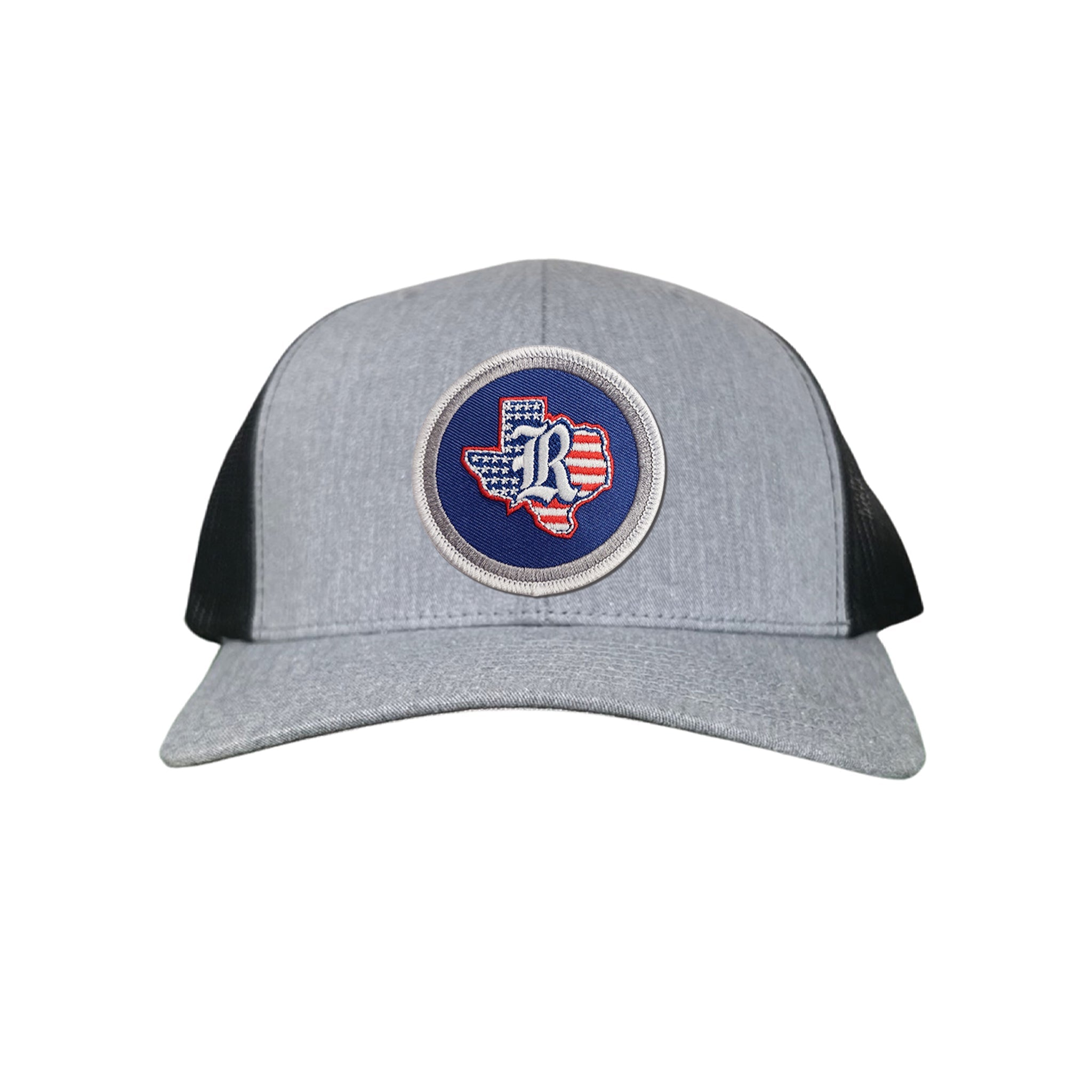 Rice University / State of Texas American Flag Circle Patch / Curved Bill Mesh Snapback / 165 / Rice001 / MM