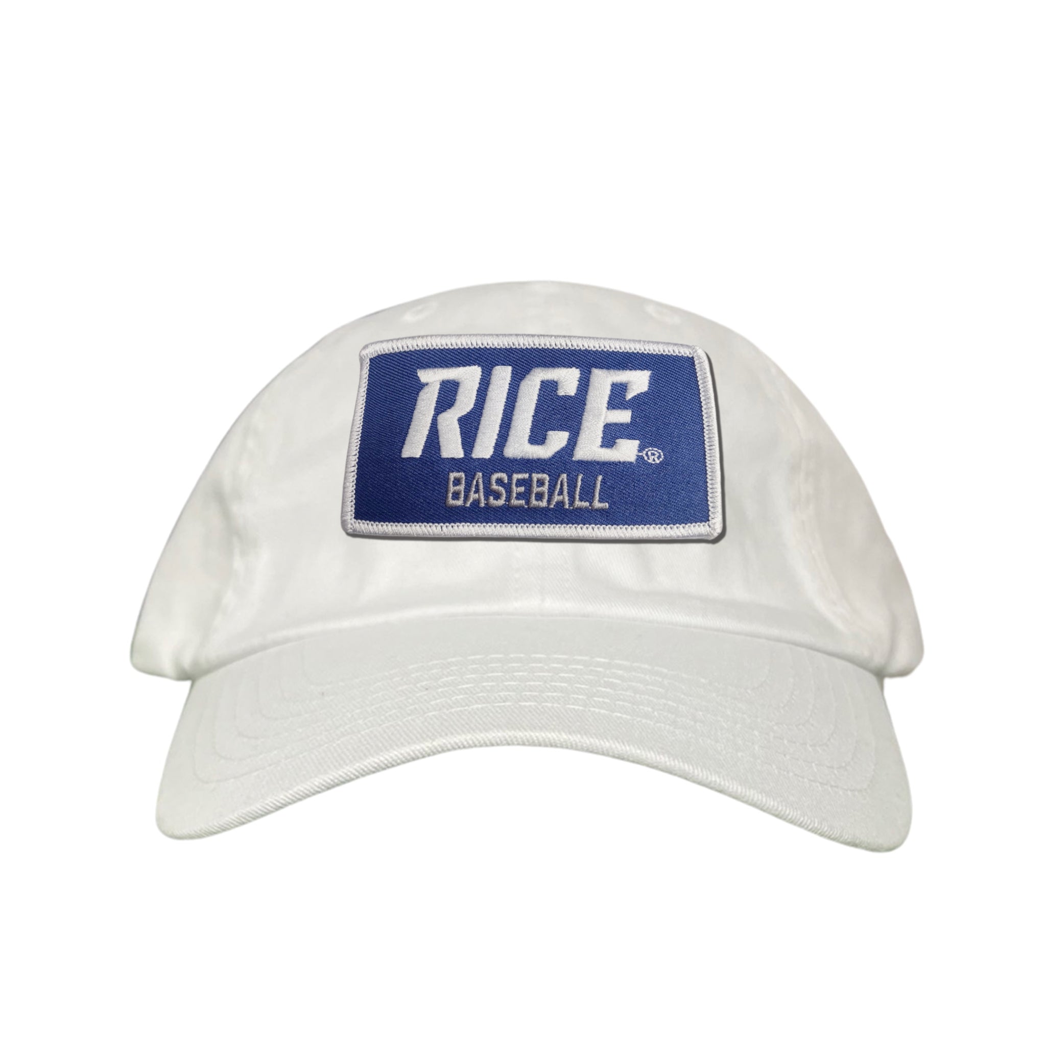 Rice Owls Baseball Rectangle Patch Curved Bill Mesh Snapback Cap