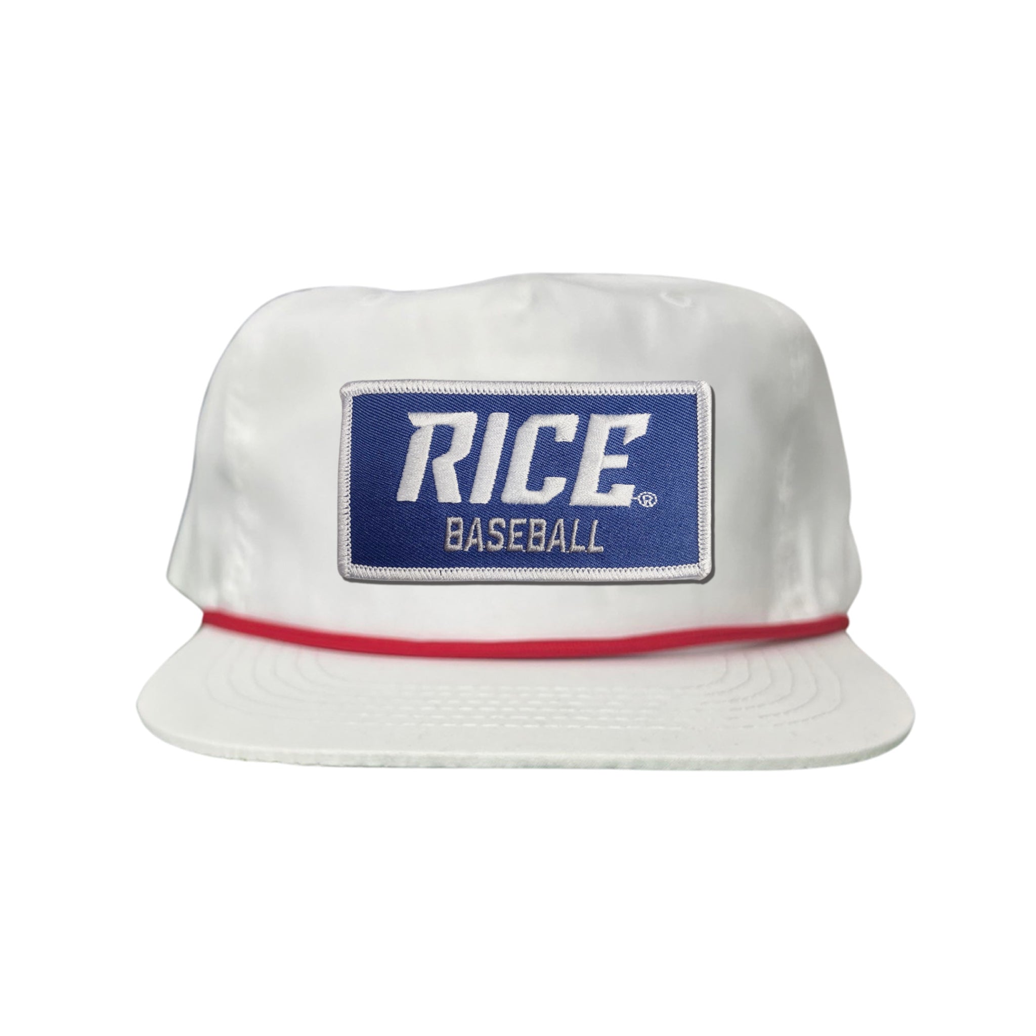 Rice Owls Baseball Rectangle Patch Curved Bill Mesh Snapback Cap