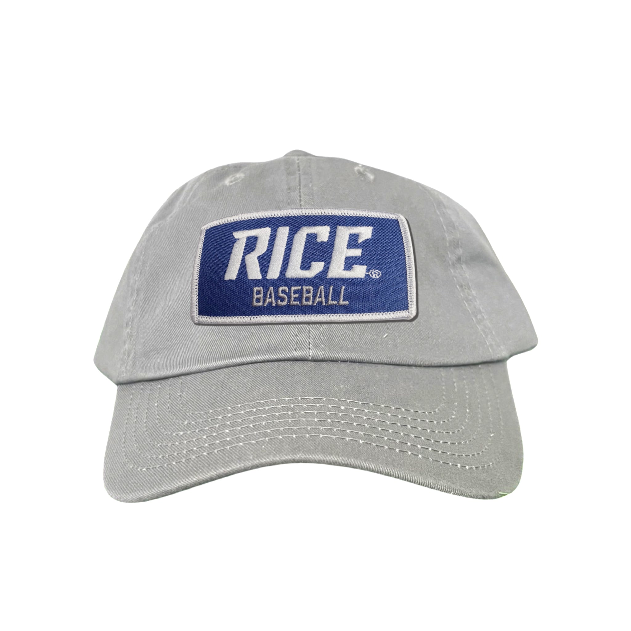 Rice Owls Baseball Rectangle Patch Curved Bill Mesh Snapback Cap