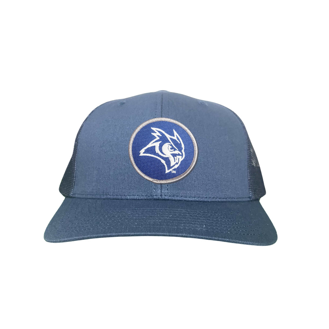 Rice Owls Owl Head Circle Patch Mesh Snapback Hat