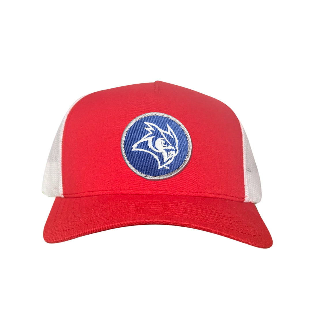 Rice Owls Owl Head Circle Patch Mesh Snapback Hat