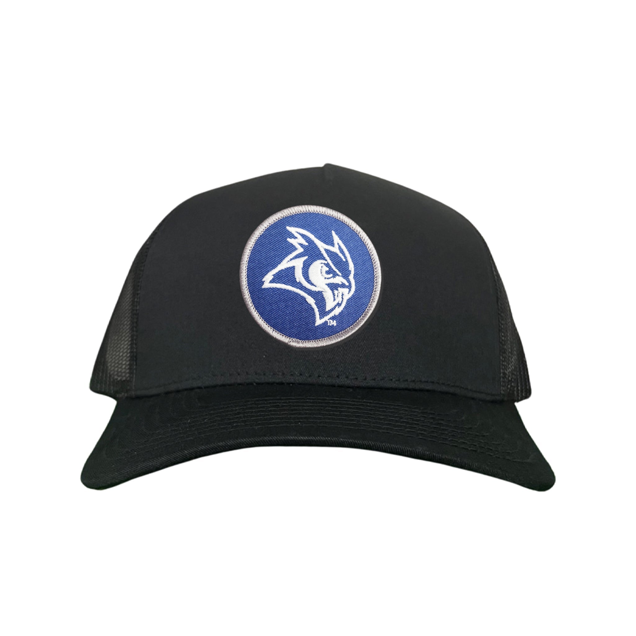 Rice Owls Owl Head Circle Patch Mesh Snapback Hat
