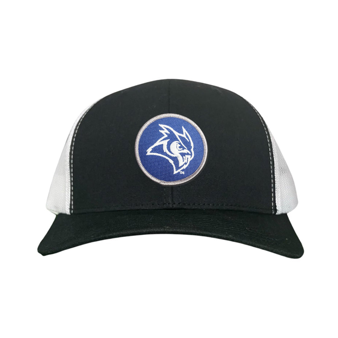 Rice Owls Owl Head Circle Patch Mesh Snapback Hat