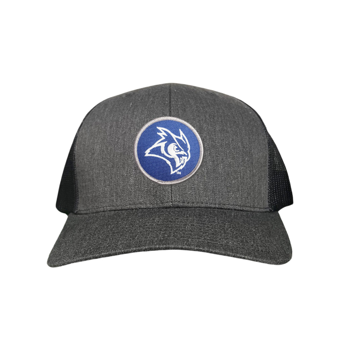 Rice Owls Owl Head Circle Patch Mesh Snapback Hat