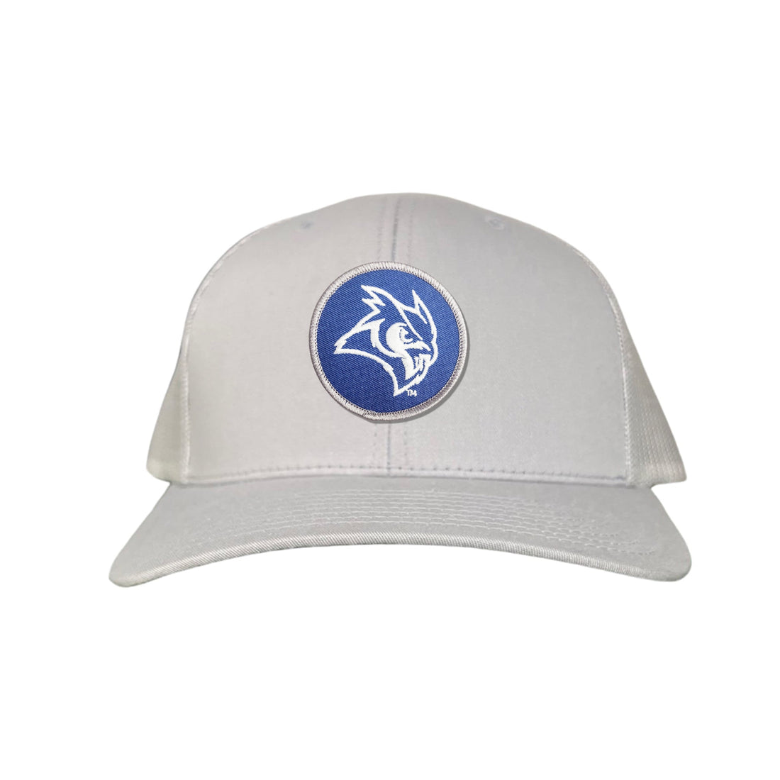 Rice Owls Owl Head Circle Patch Mesh Snapback Hat