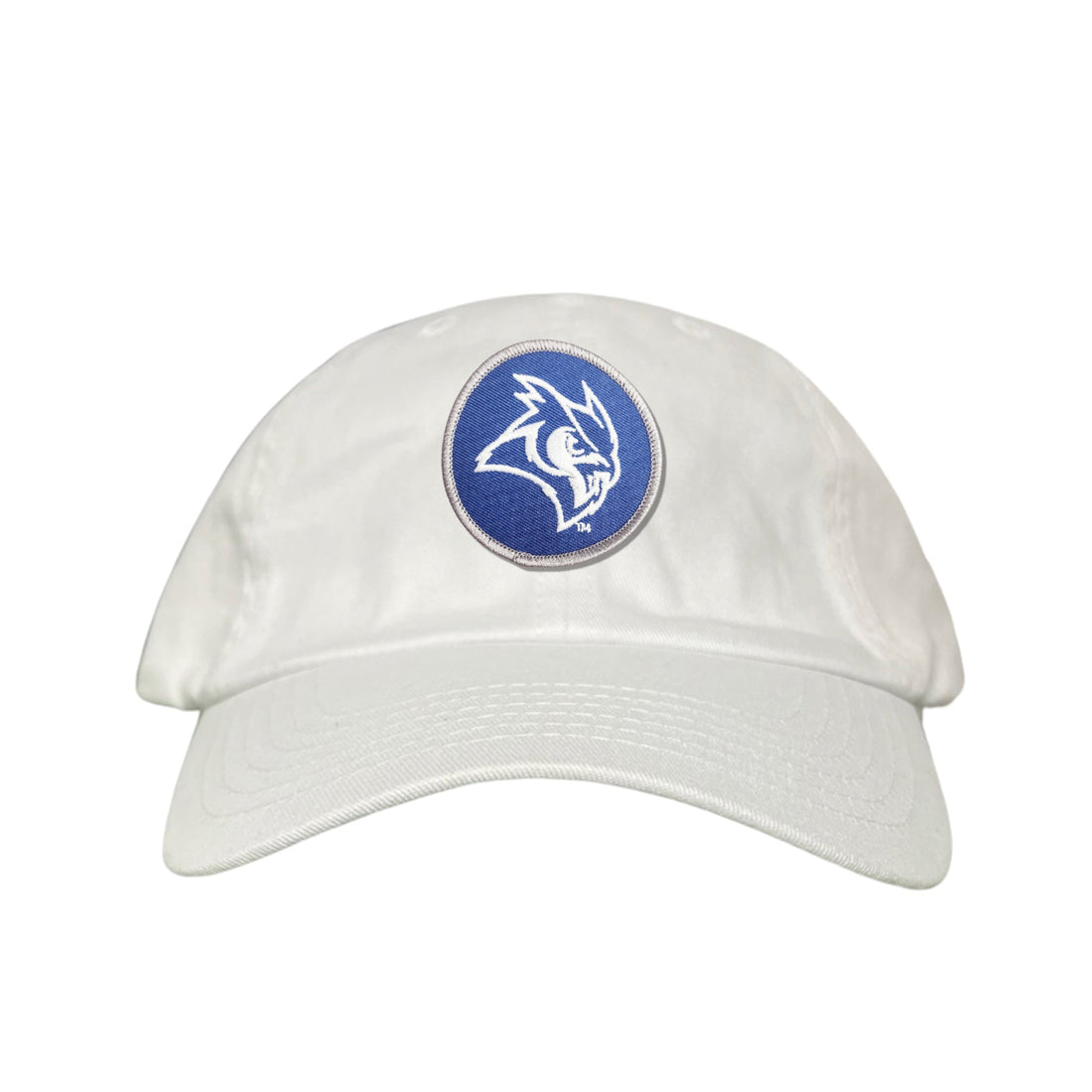 Rice Owls Owl Head Circle Patch Mesh Snapback Hat