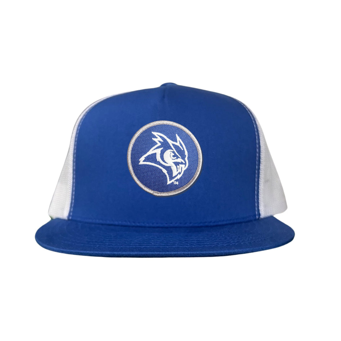 Rice Owls Owl Head Circle Patch Mesh Snapback Hat