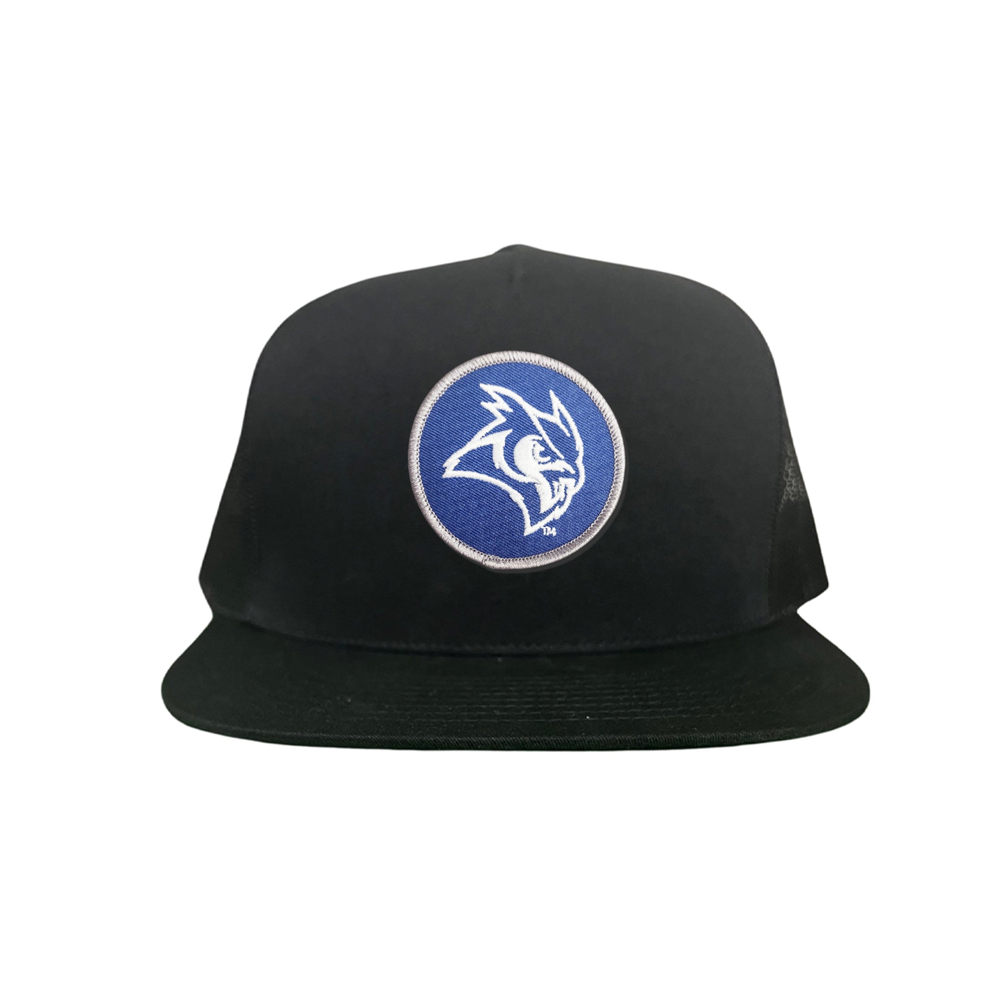 Rice Owls Owl Head Circle Patch Mesh Snapback Hat
