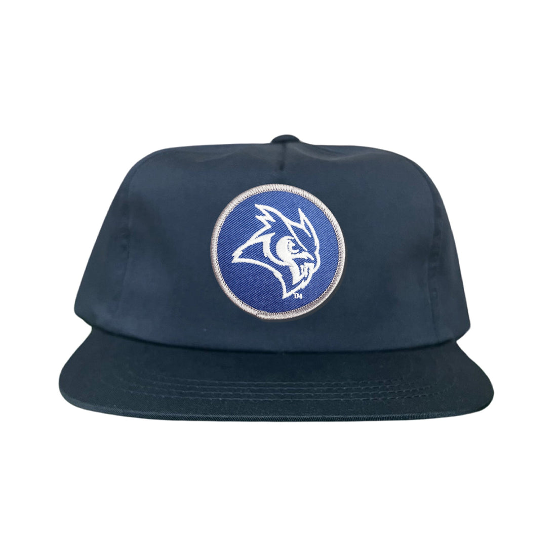 Rice Owls Owl Head Circle Patch Mesh Snapback Hat