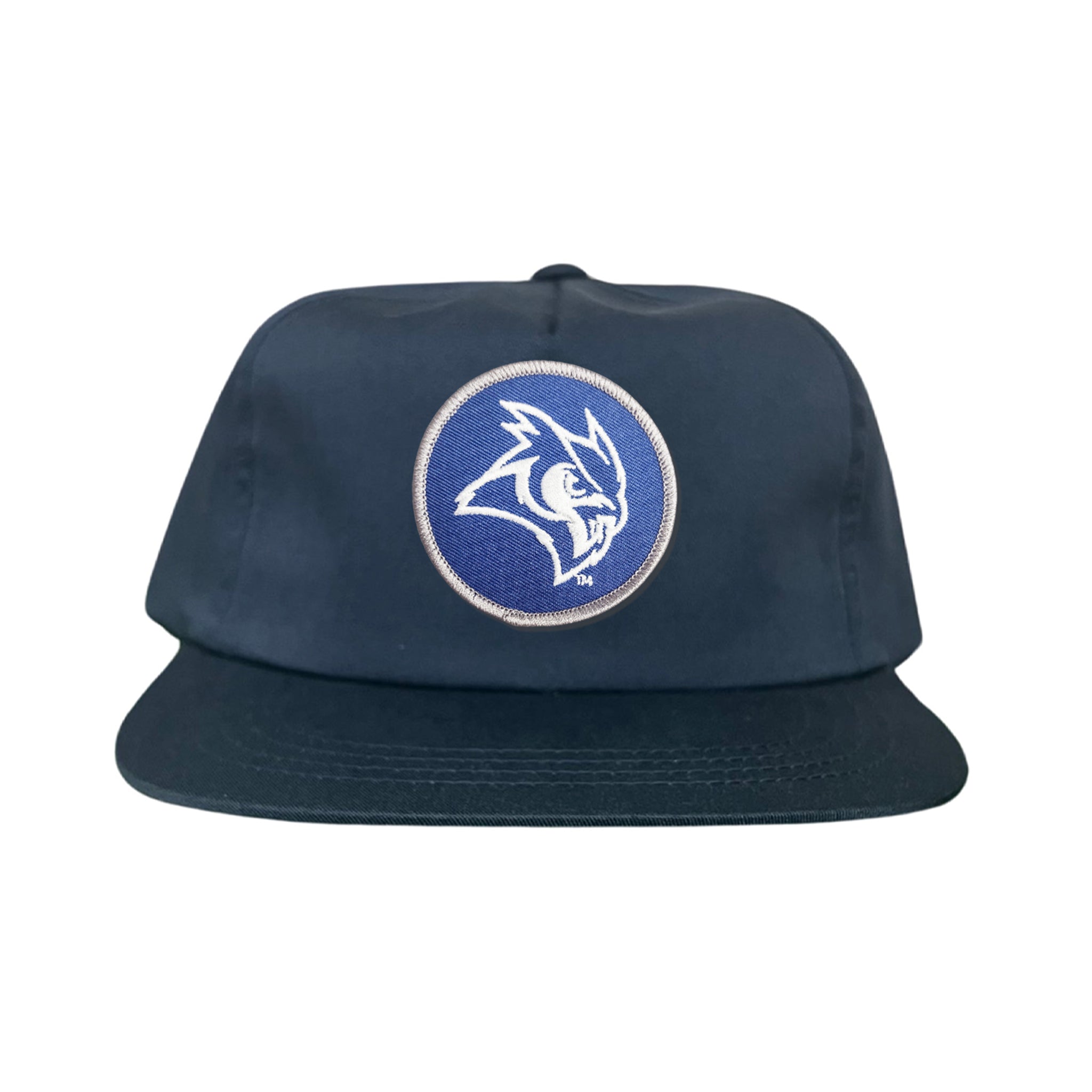 Rice Owls Owl Head Circle Patch Mesh Snapback Hat