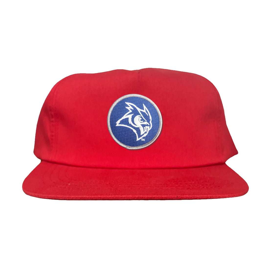 Rice Owls Owl Head Circle Patch Mesh Snapback Hat