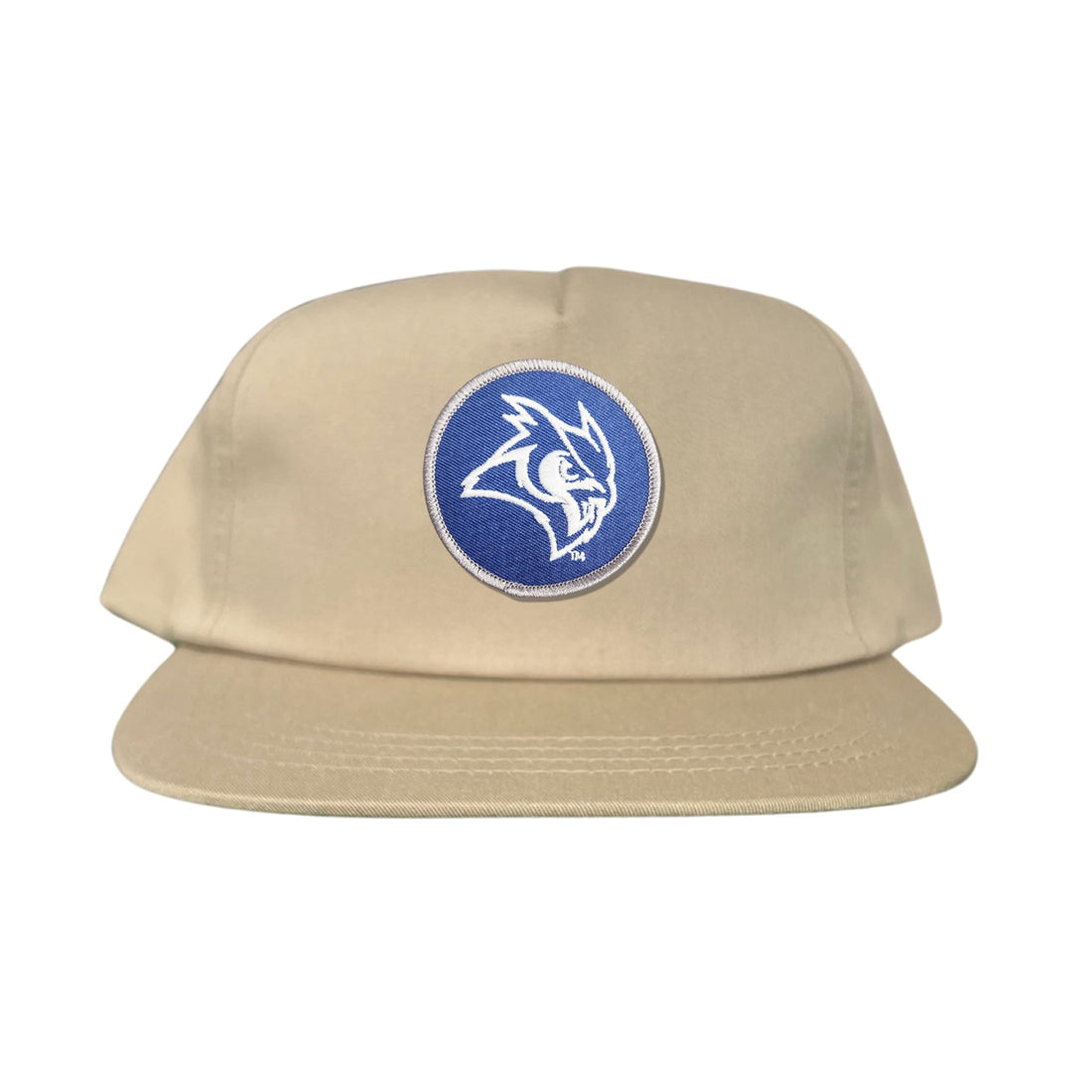 Rice Owls Owl Head Circle Patch Mesh Snapback Hat