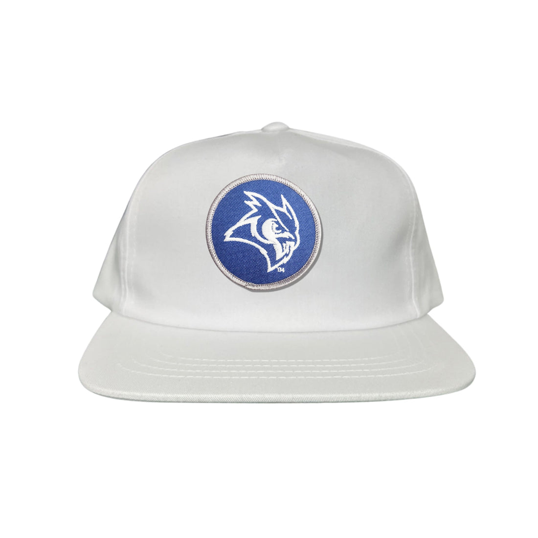 Rice Owls Owl Head Circle Patch Mesh Snapback Hat