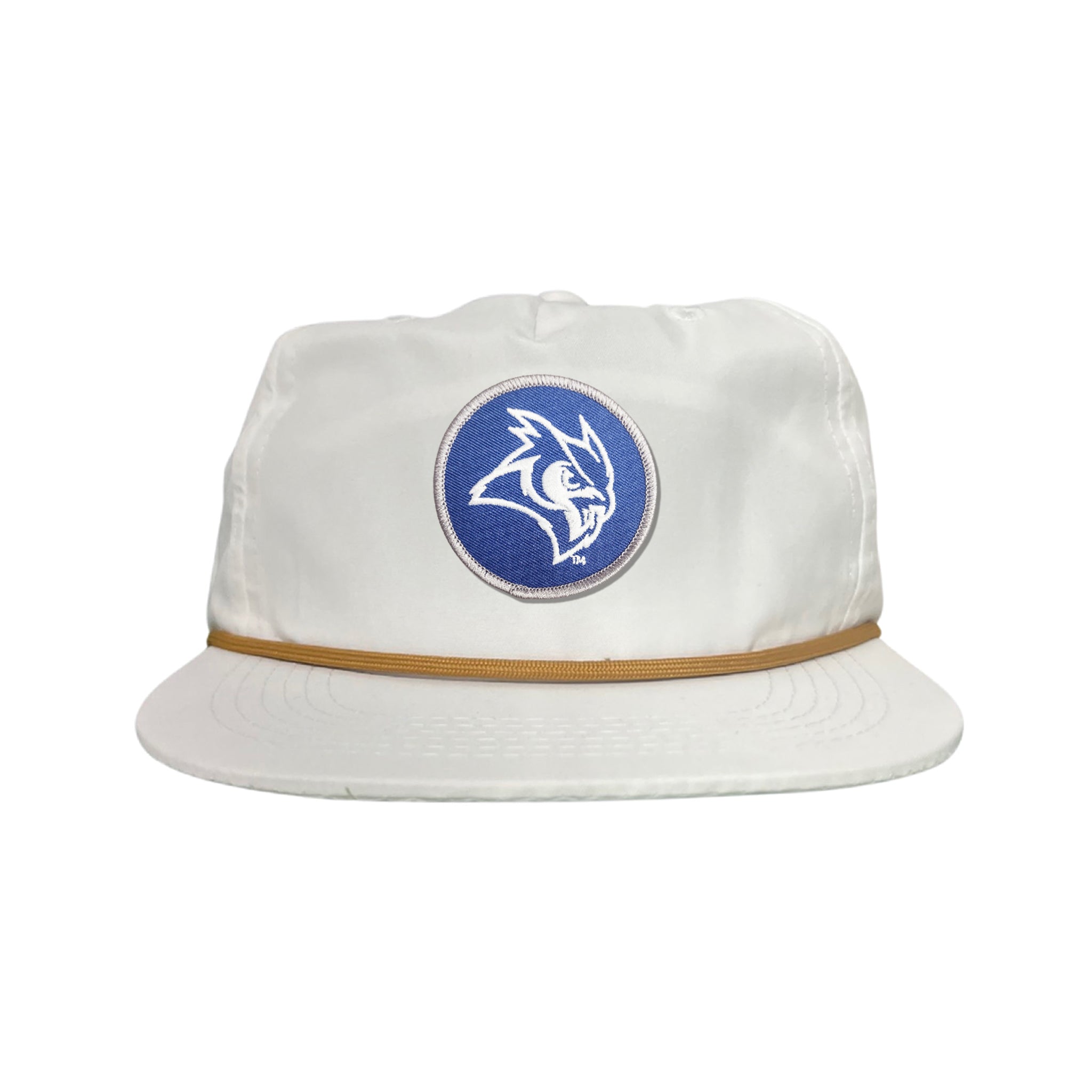Rice Owls Owl Head Circle Patch Mesh Snapback Hat