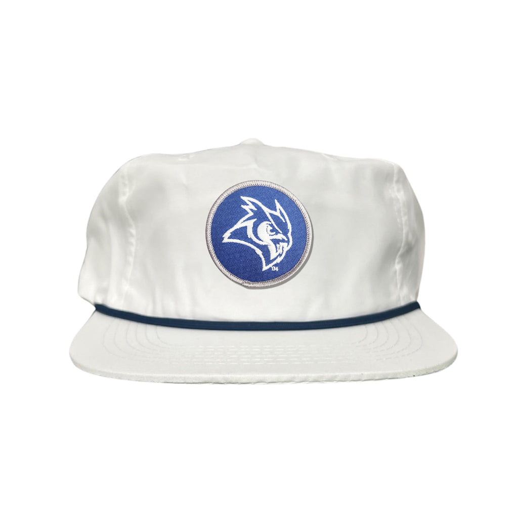 Rice Owls Owl Head Circle Patch Mesh Snapback Hat