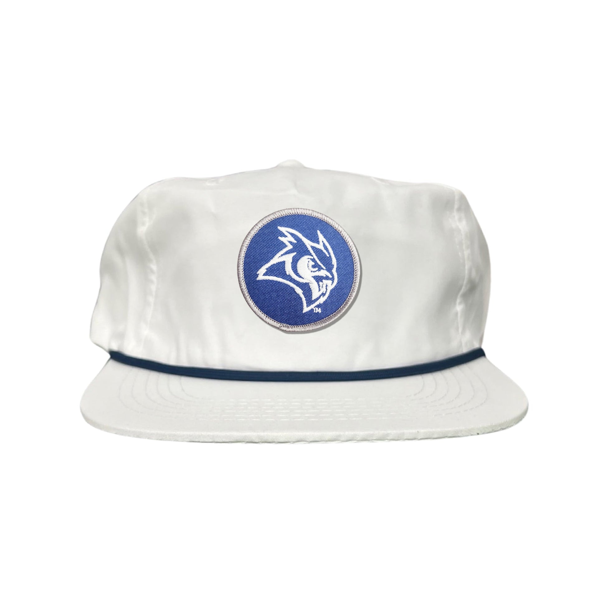 Rice Owls Owl Head Circle Patch Mesh Snapback Hat