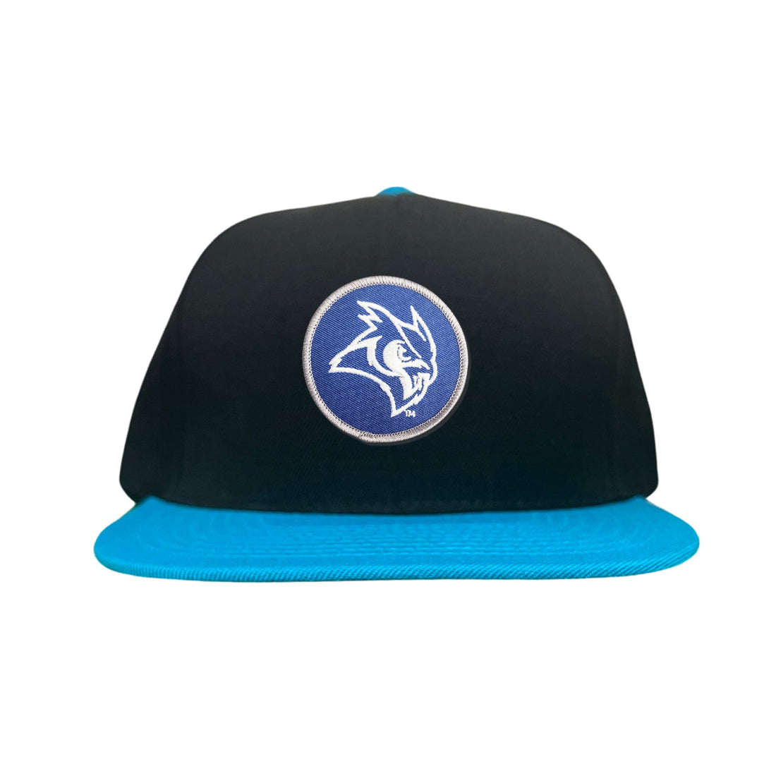 Rice Owls Owl Head Circle Patch Mesh Snapback Hat