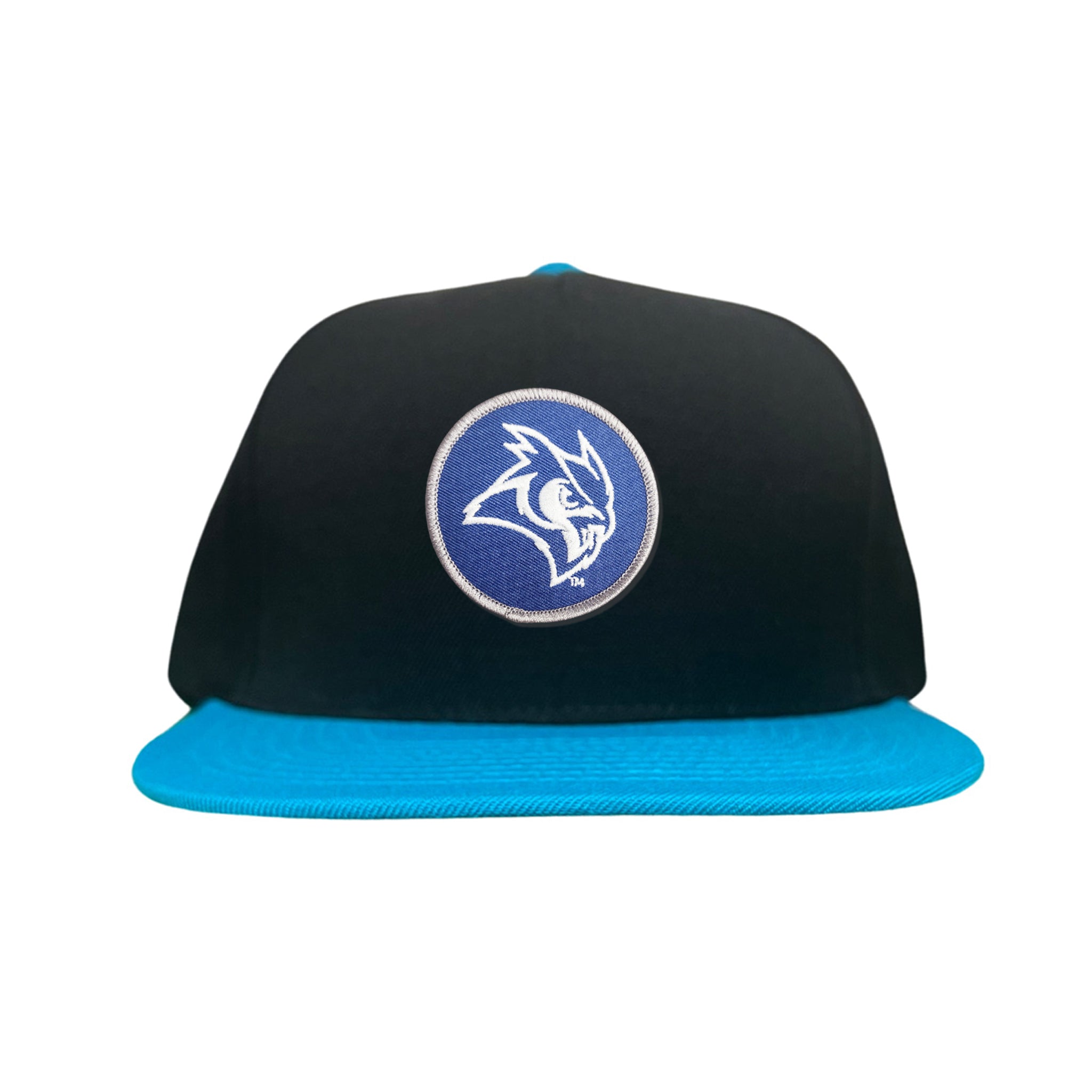 Rice Owls Owl Head Circle Patch Mesh Snapback Hat