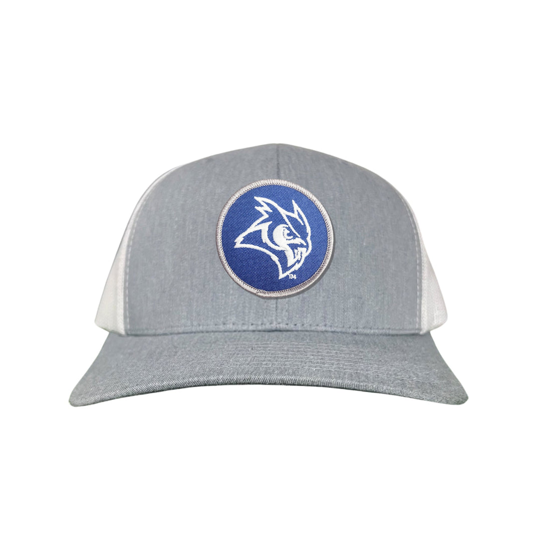 Rice Owls Owl Head Circle Patch Mesh Snapback Hat