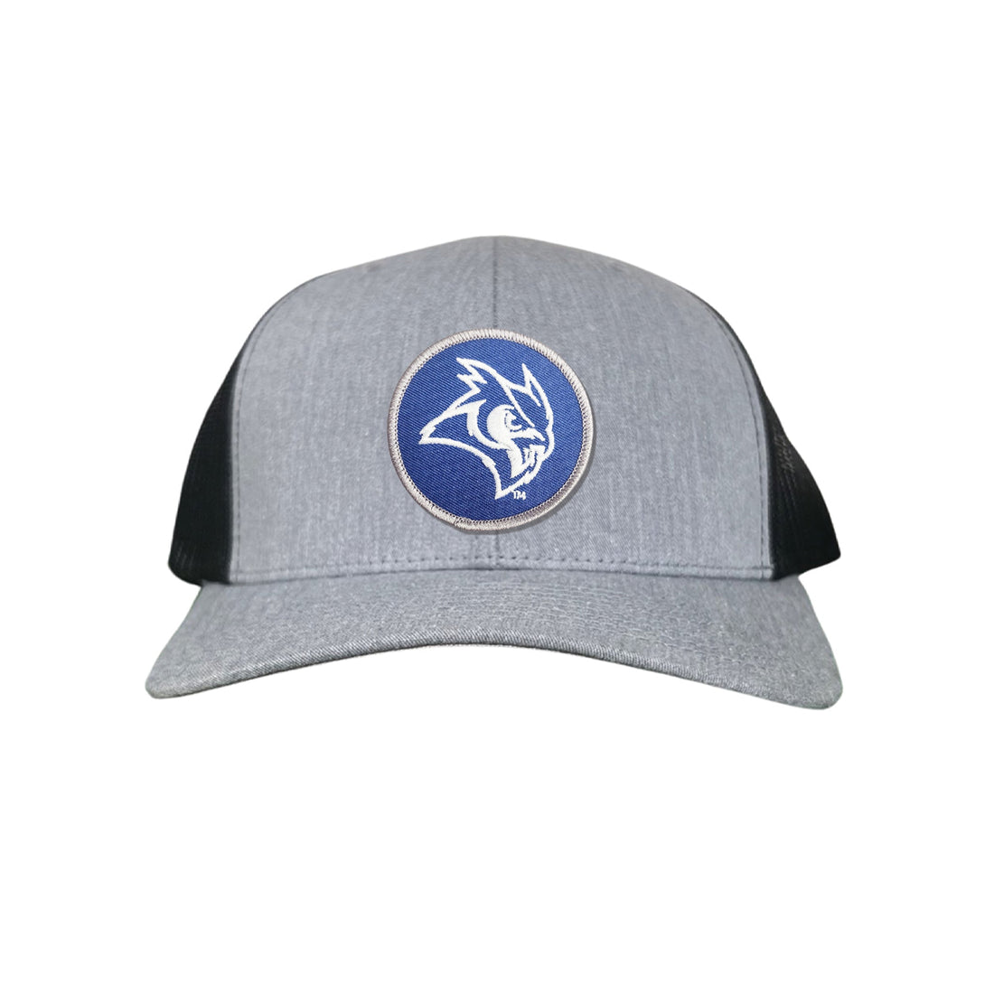 Rice Owls Owl Head Circle Patch Mesh Snapback Hat