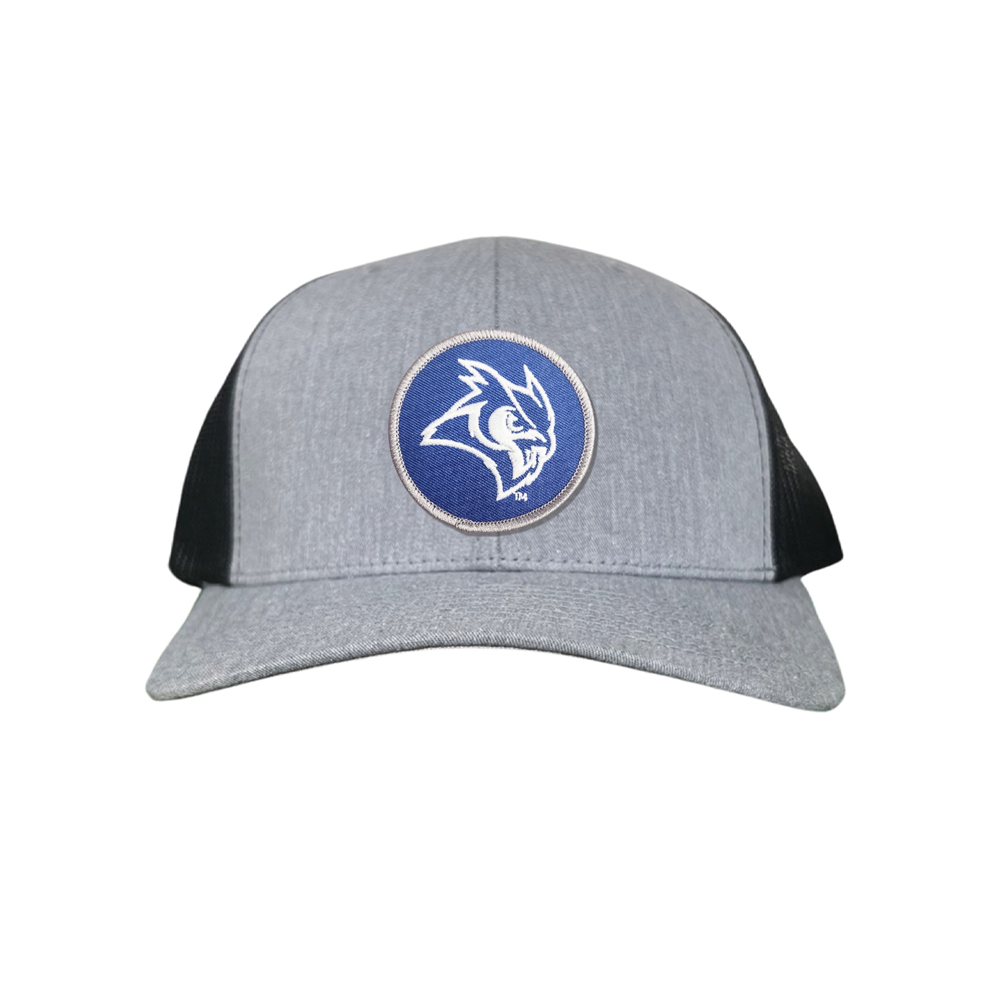 Rice Owls Owl Head Circle Patch Mesh Snapback Hat