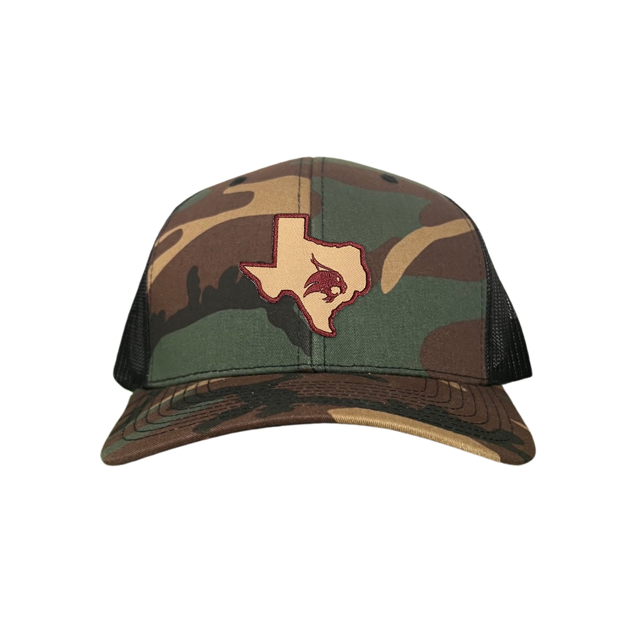 Texas State Supercat Curved Bill Mesh Snapback Hat