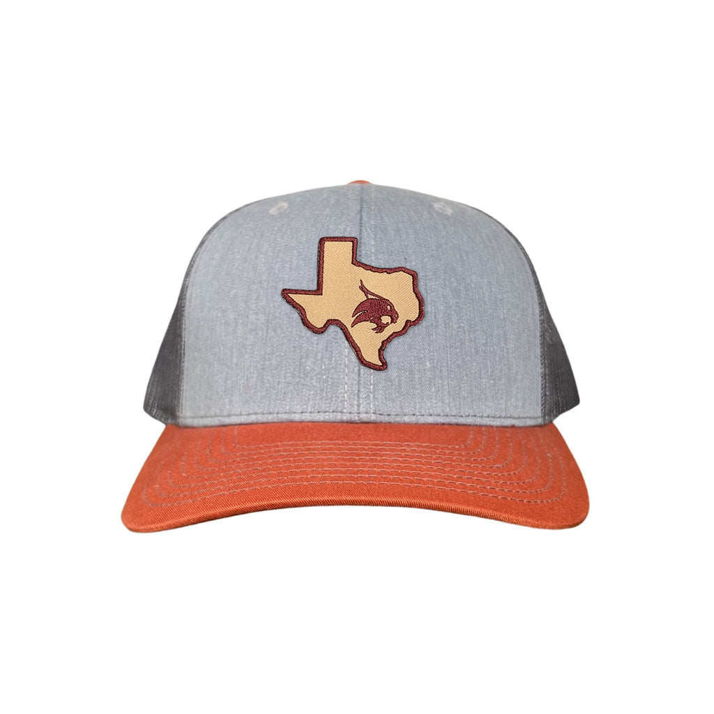 Texas State Supercat Curved Bill Mesh Snapback Hat