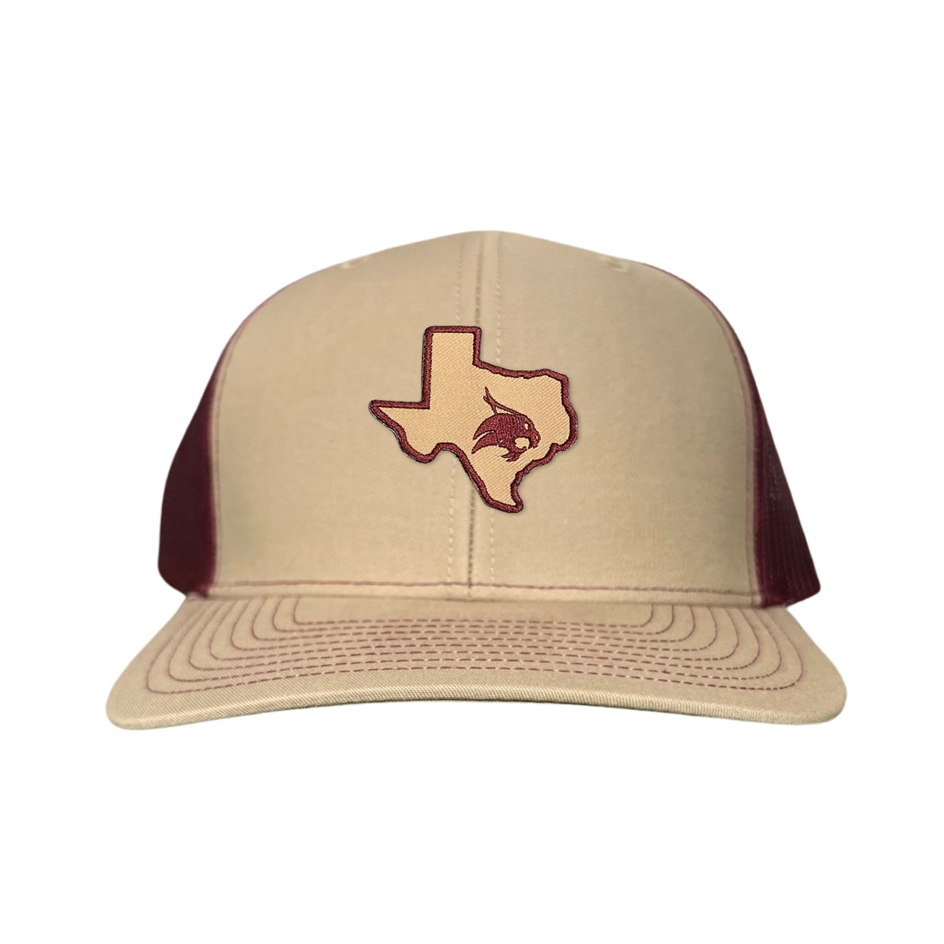 Texas State Supercat Curved Bill Mesh Snapback Hat