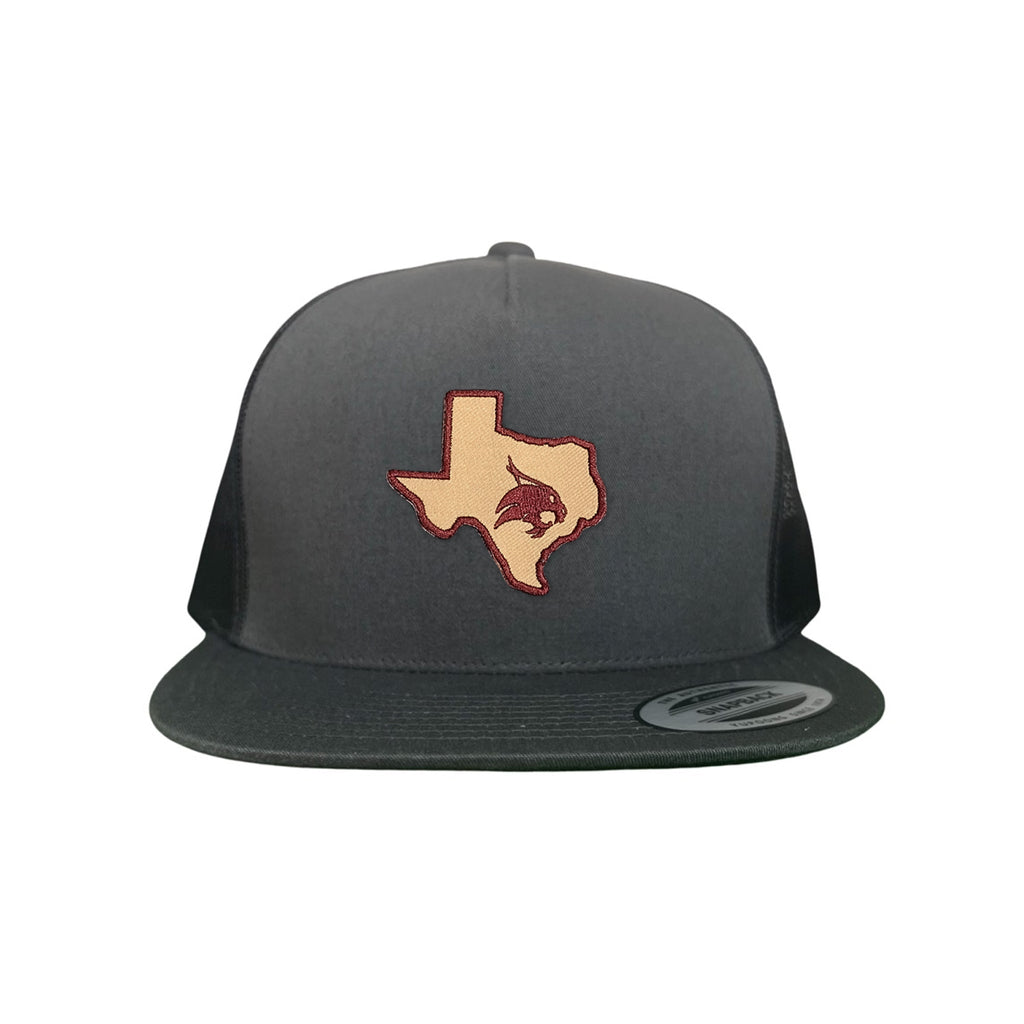 Texas State Supercat Curved Bill Mesh Snapback Hat