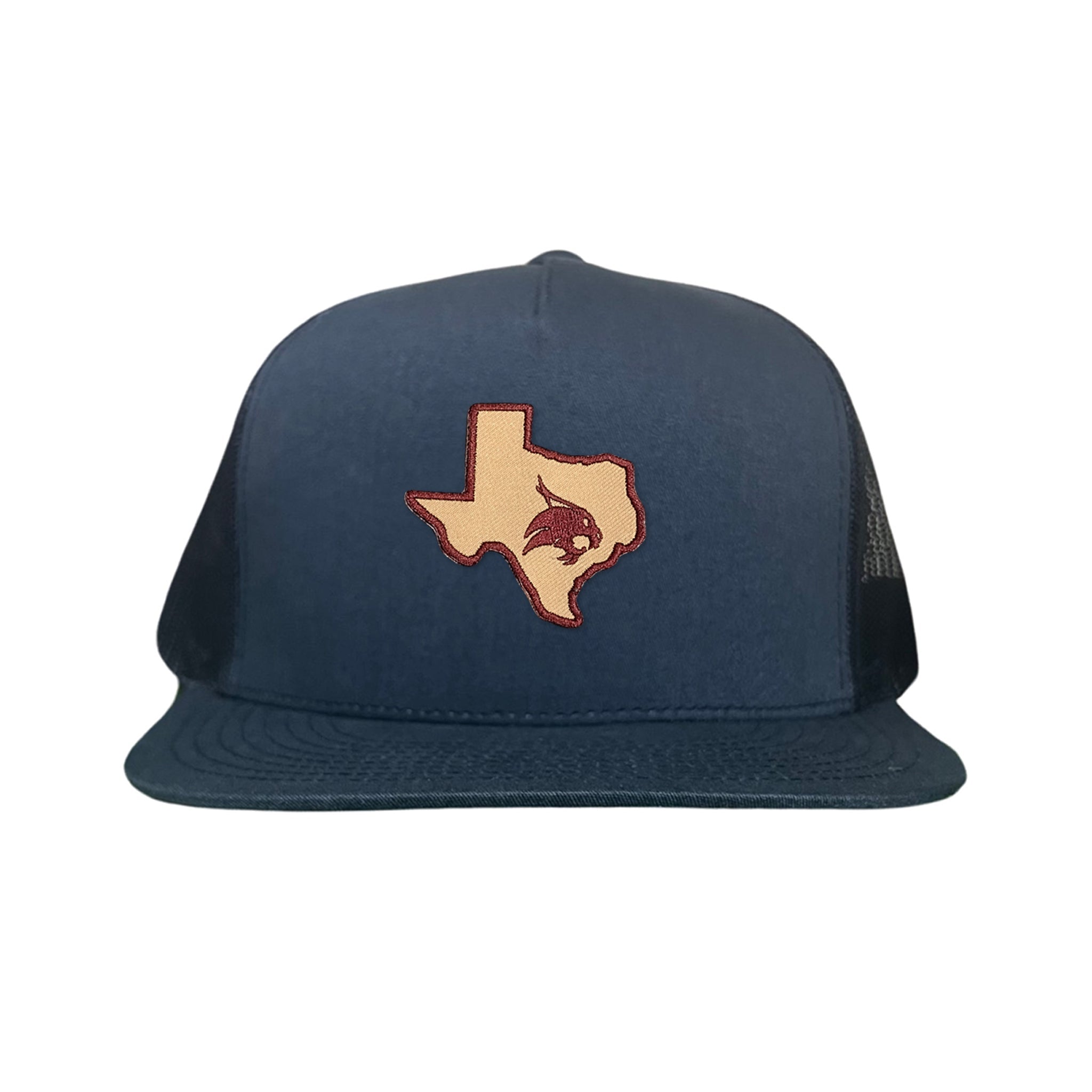 Texas State Supercat Curved Bill Mesh Snapback Hat