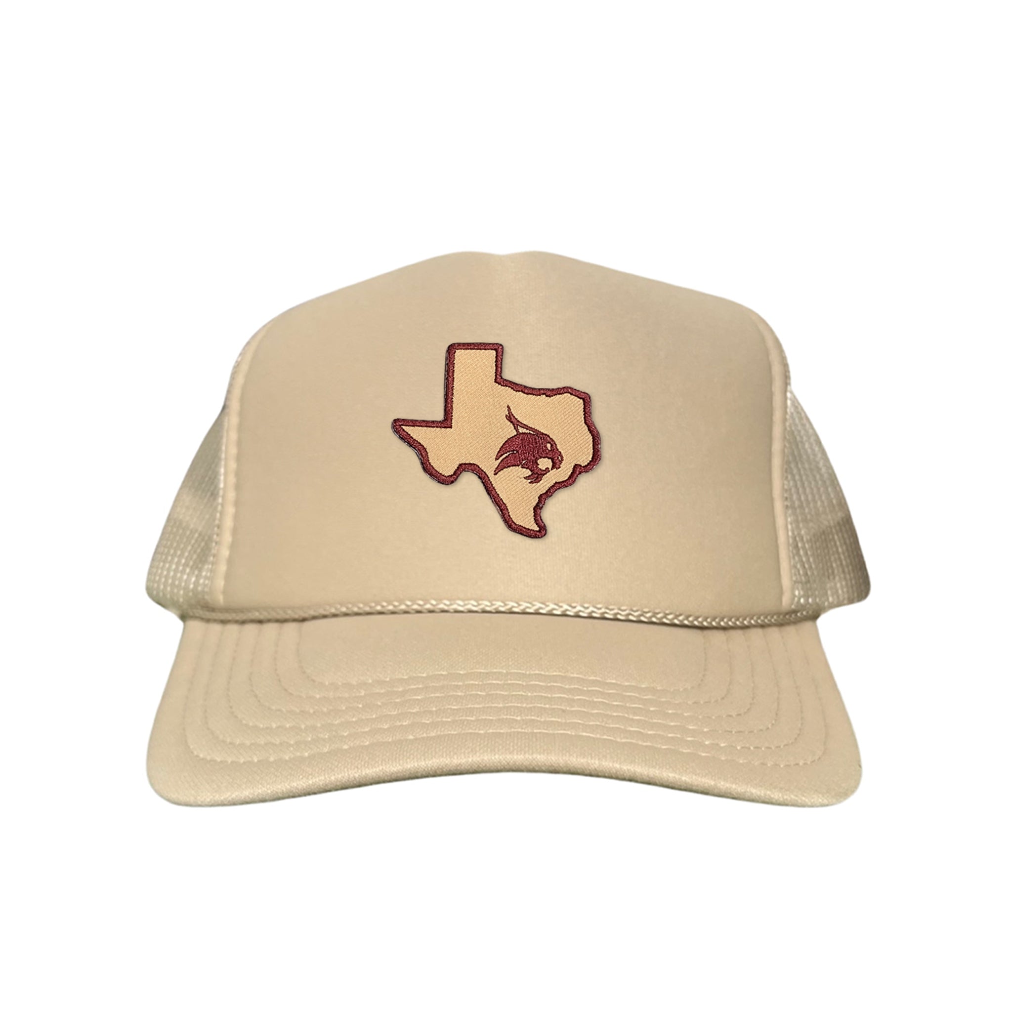 Texas State Supercat Curved Bill Mesh Snapback Hat