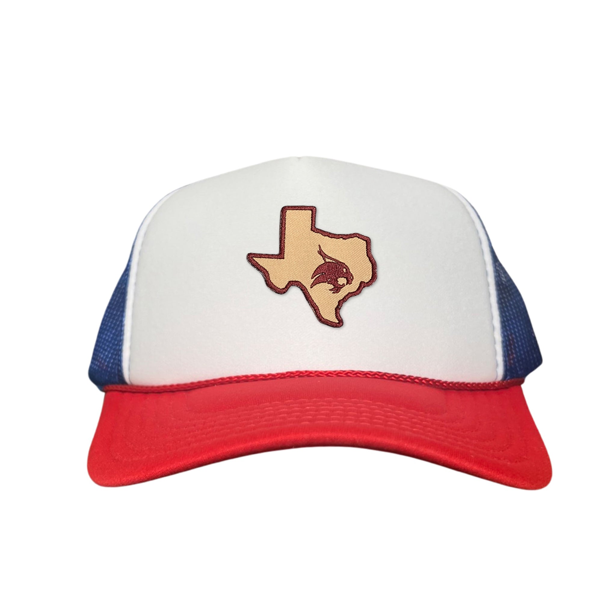 Texas State Supercat Curved Bill Mesh Snapback Hat