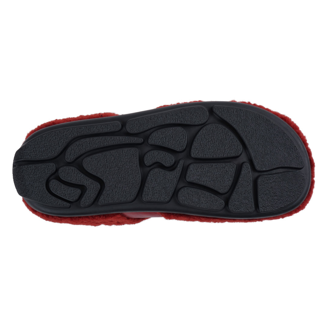 Women's Patsy Burgundy Mule Slipper with Buckle Detail - Image 4