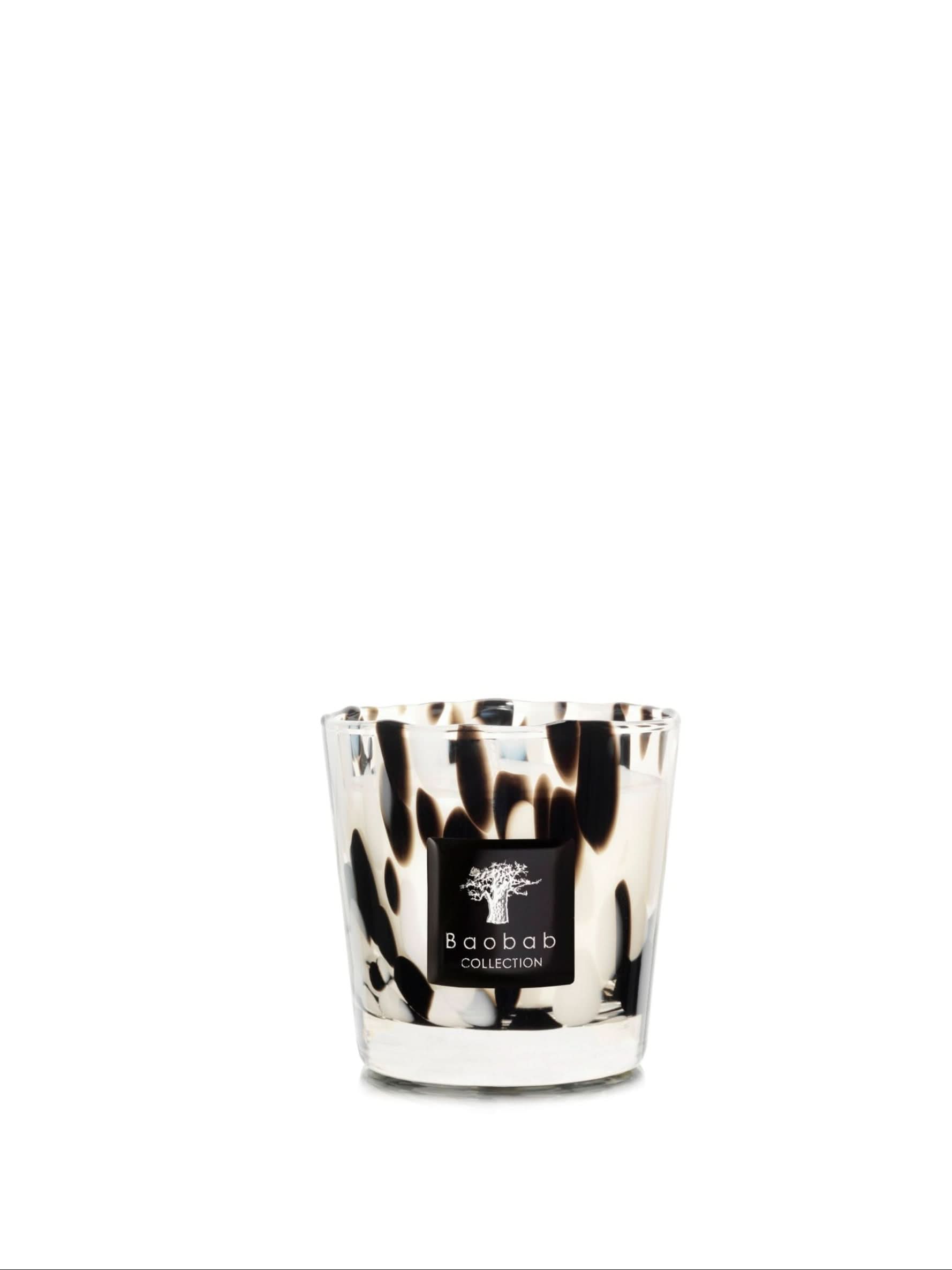 Black Pearls Max 08 scented candle in elegant hand-blown glass